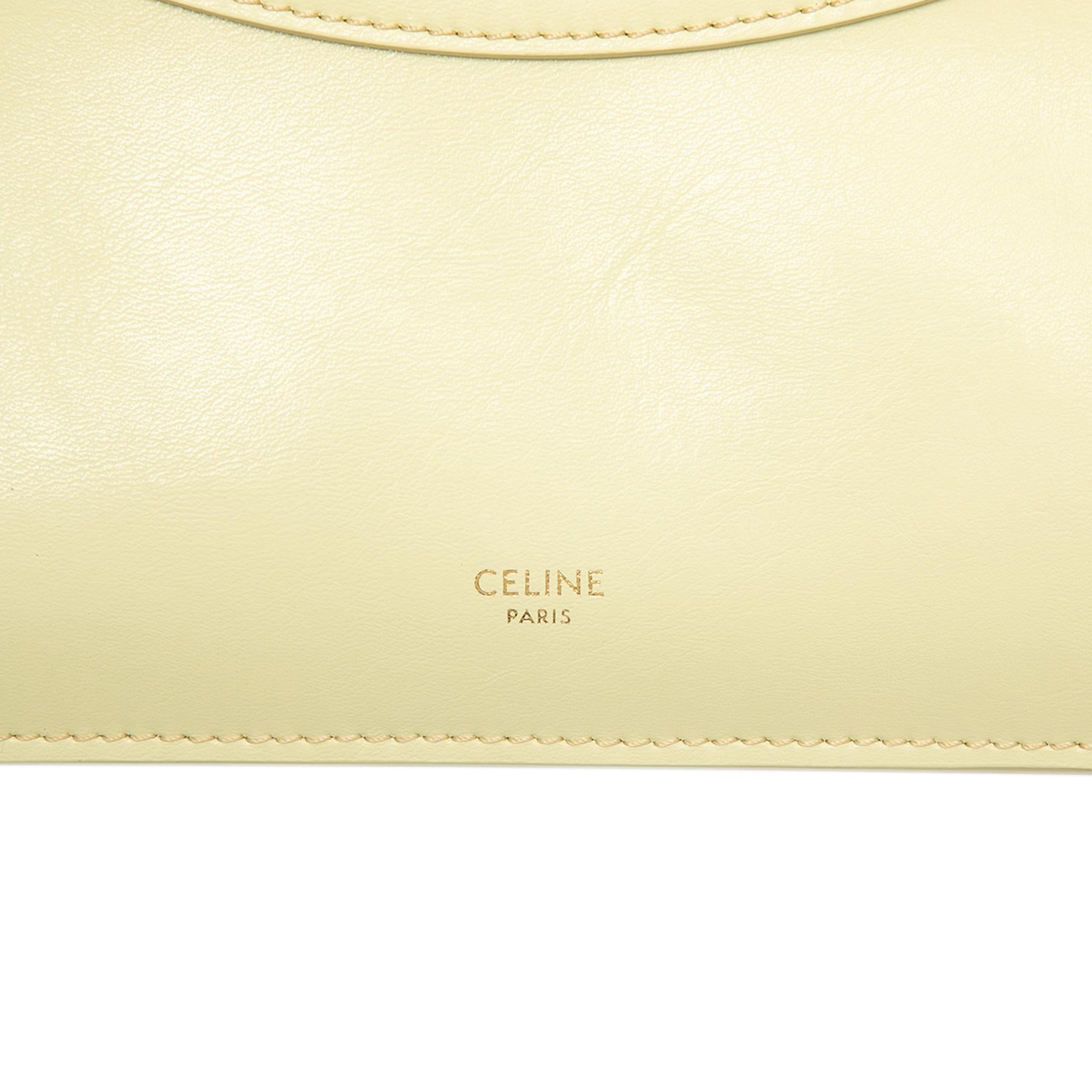 Celine Glossy Calfskin Flat Luggage Tote