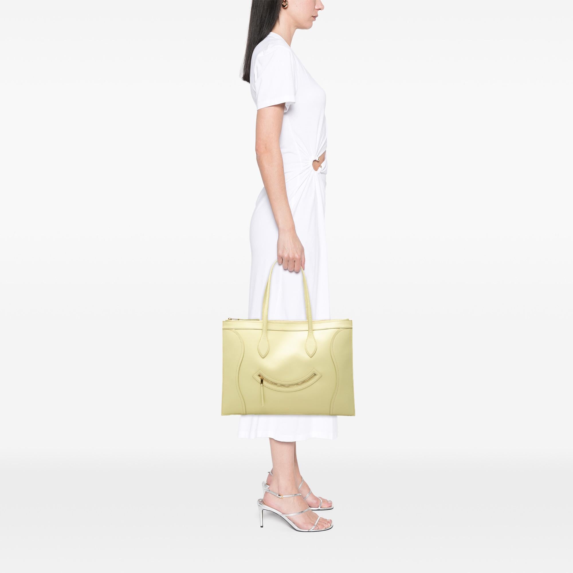 Celine Glossy Calfskin Flat Luggage Tote