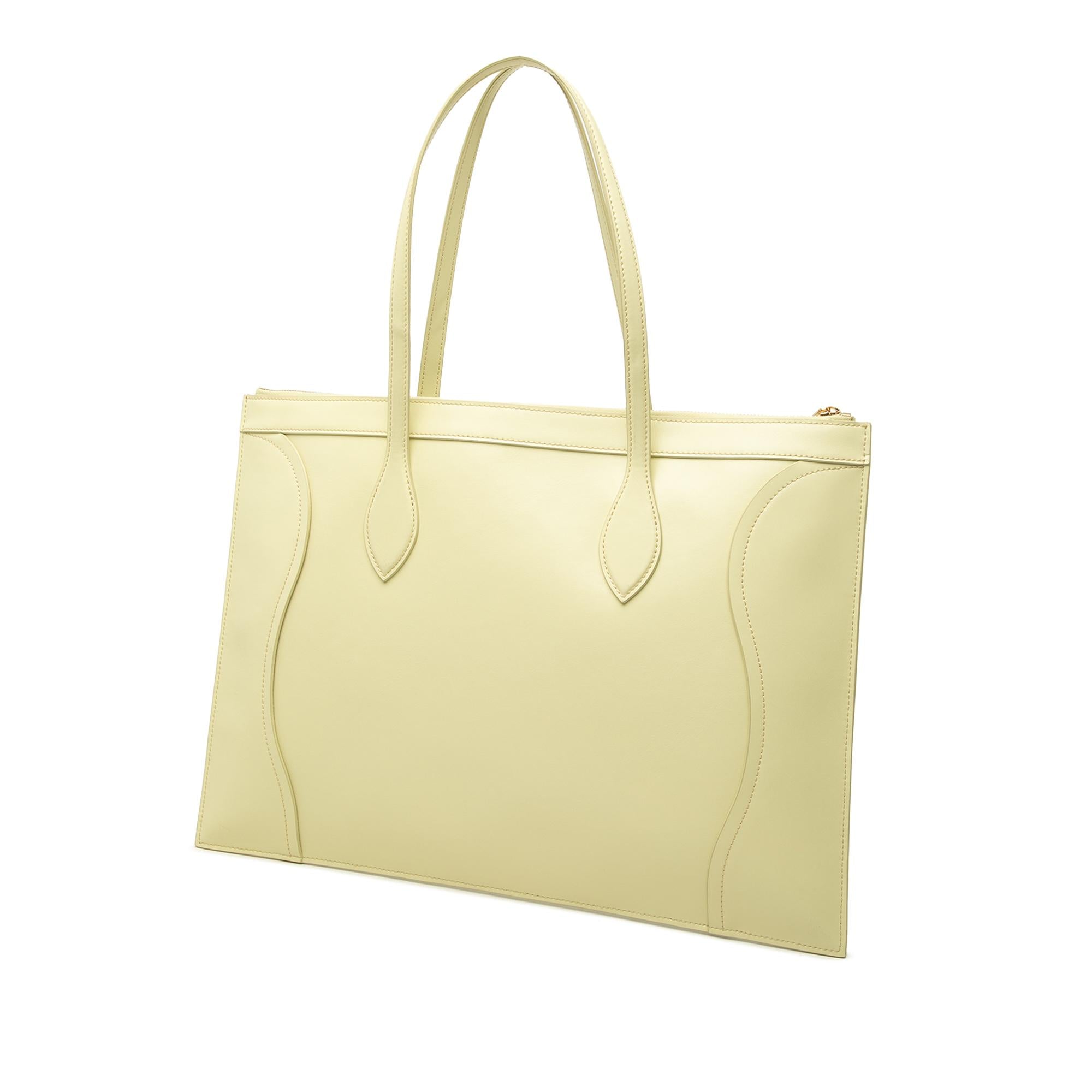Celine Glossy Calfskin Flat Luggage Tote