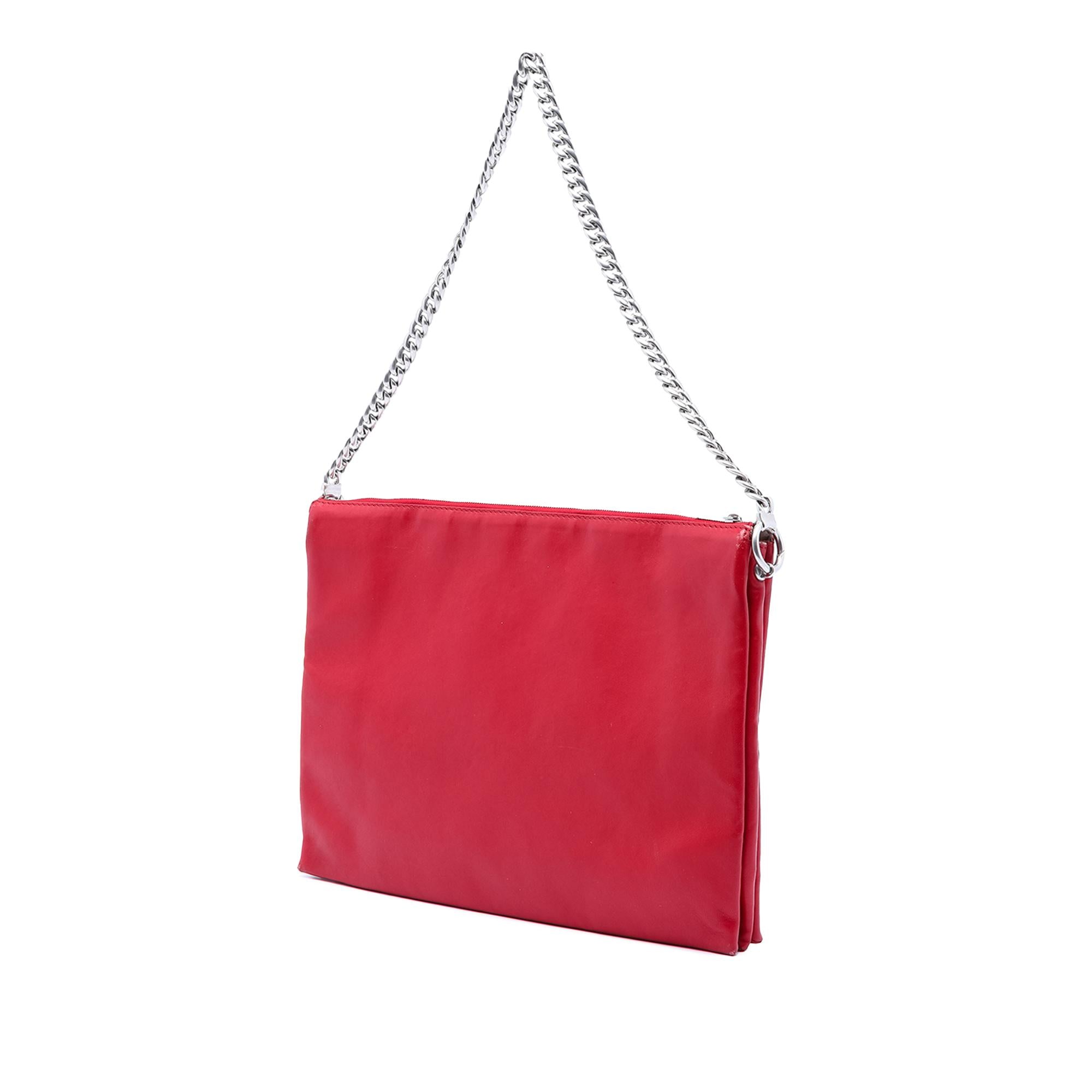 Celine Lambskin Soft Trio Shoulder Bag