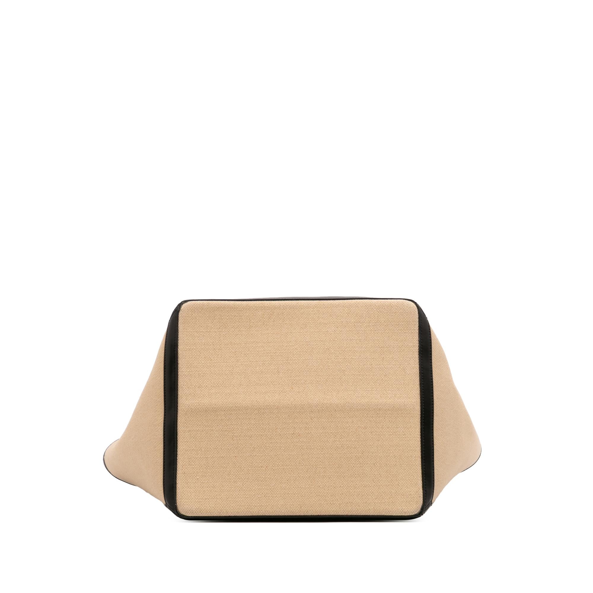 Celine Large Canvas Vertical Square Cabas Tote