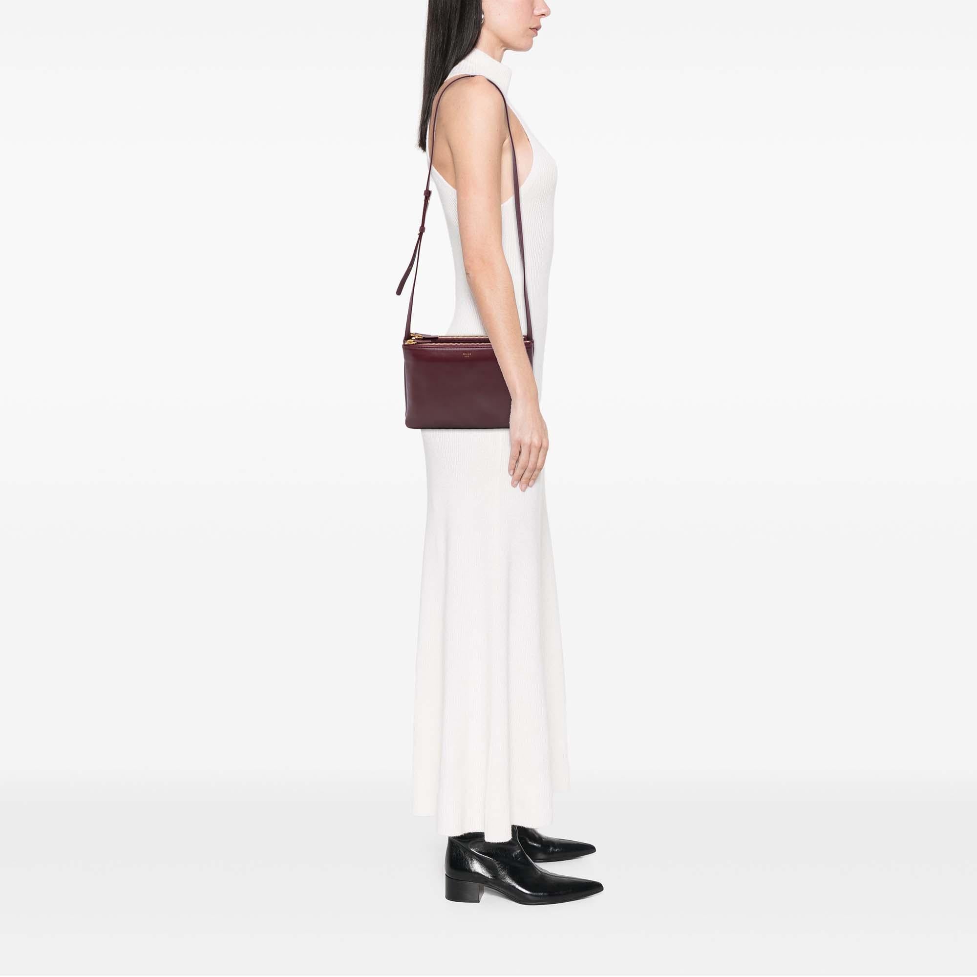 Celine Large Lambskin Trio Crossbody