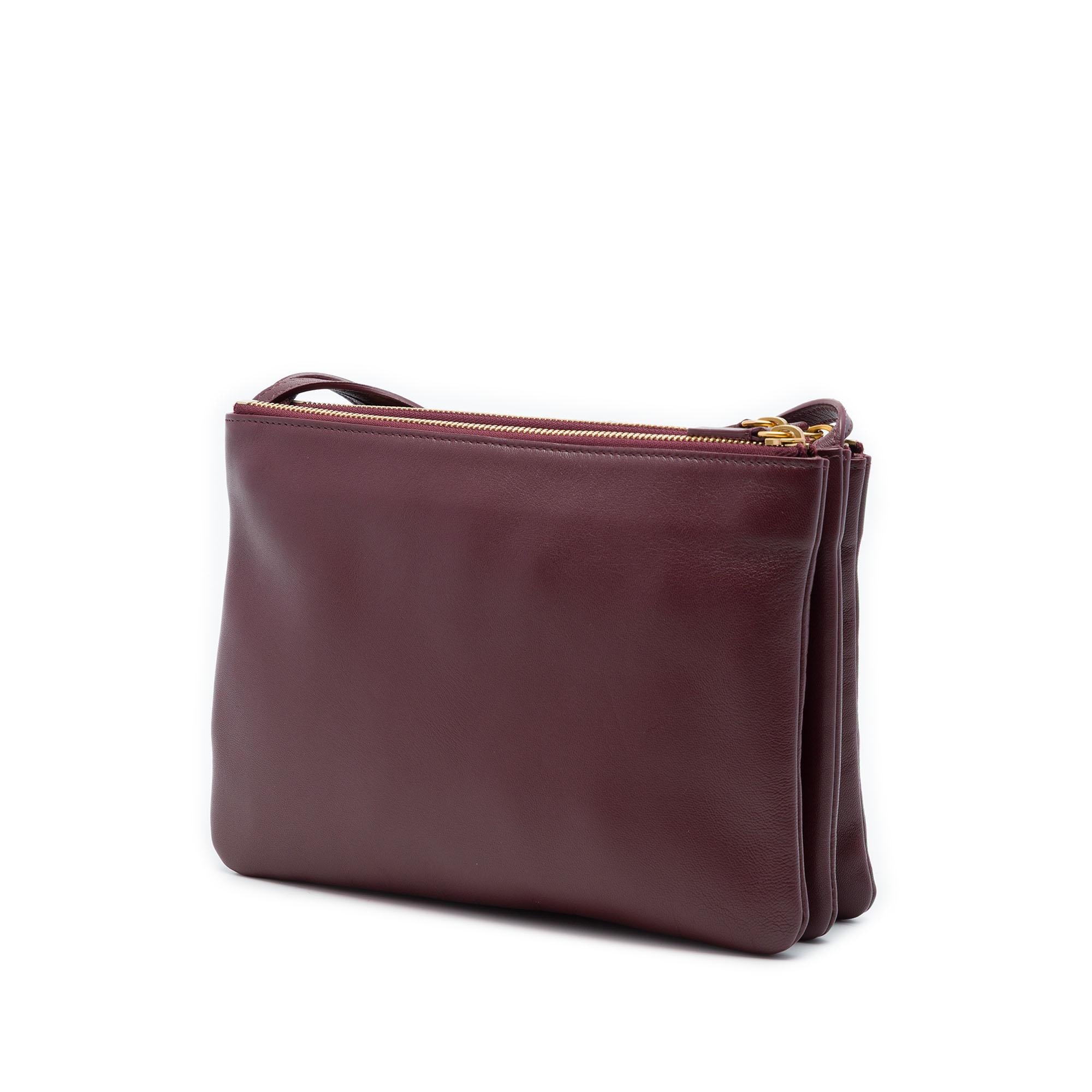 Celine Large Lambskin Trio Crossbody