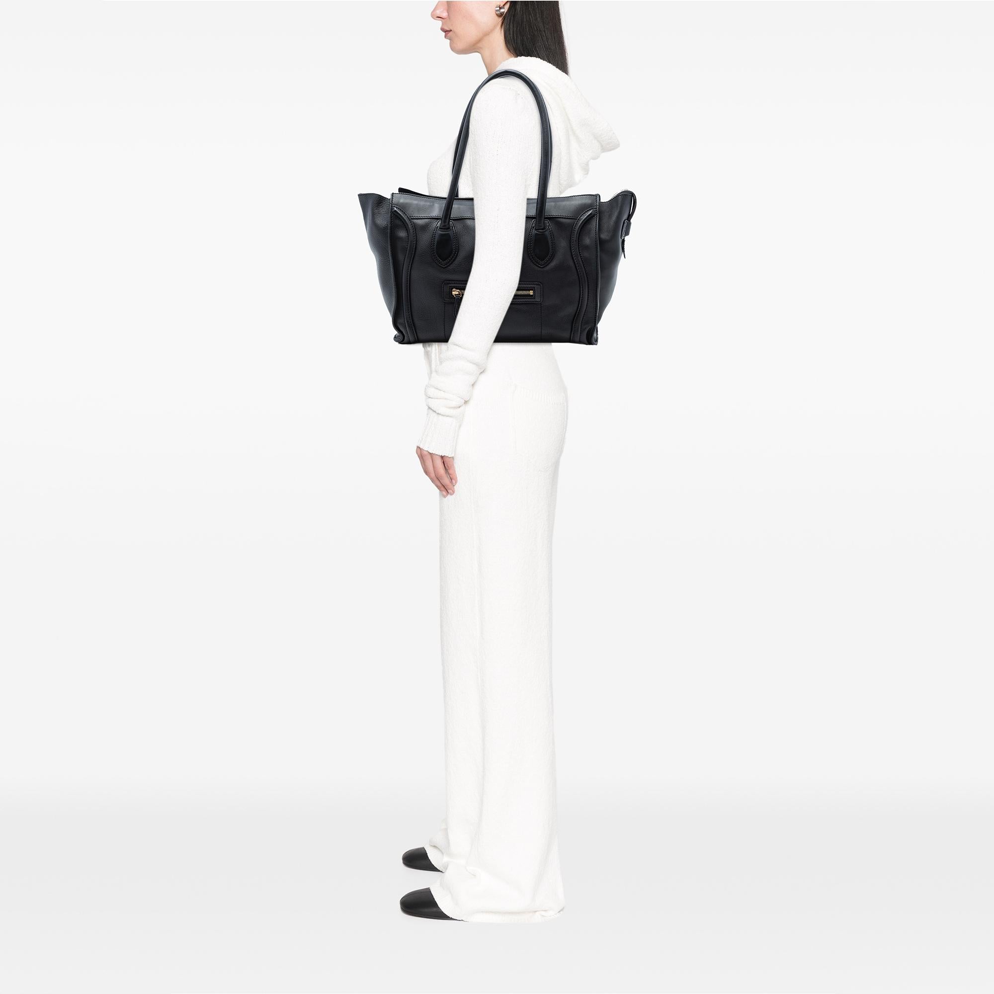 Celine Large Leather Phantom Luggage Tote