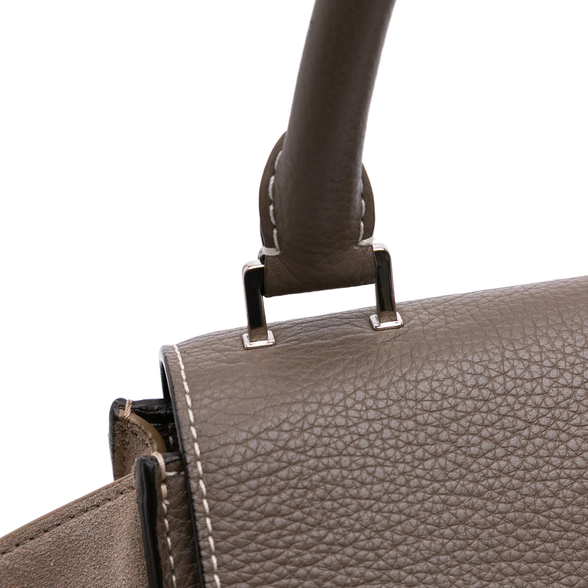 Celine Large Leather Trapeze Satchel