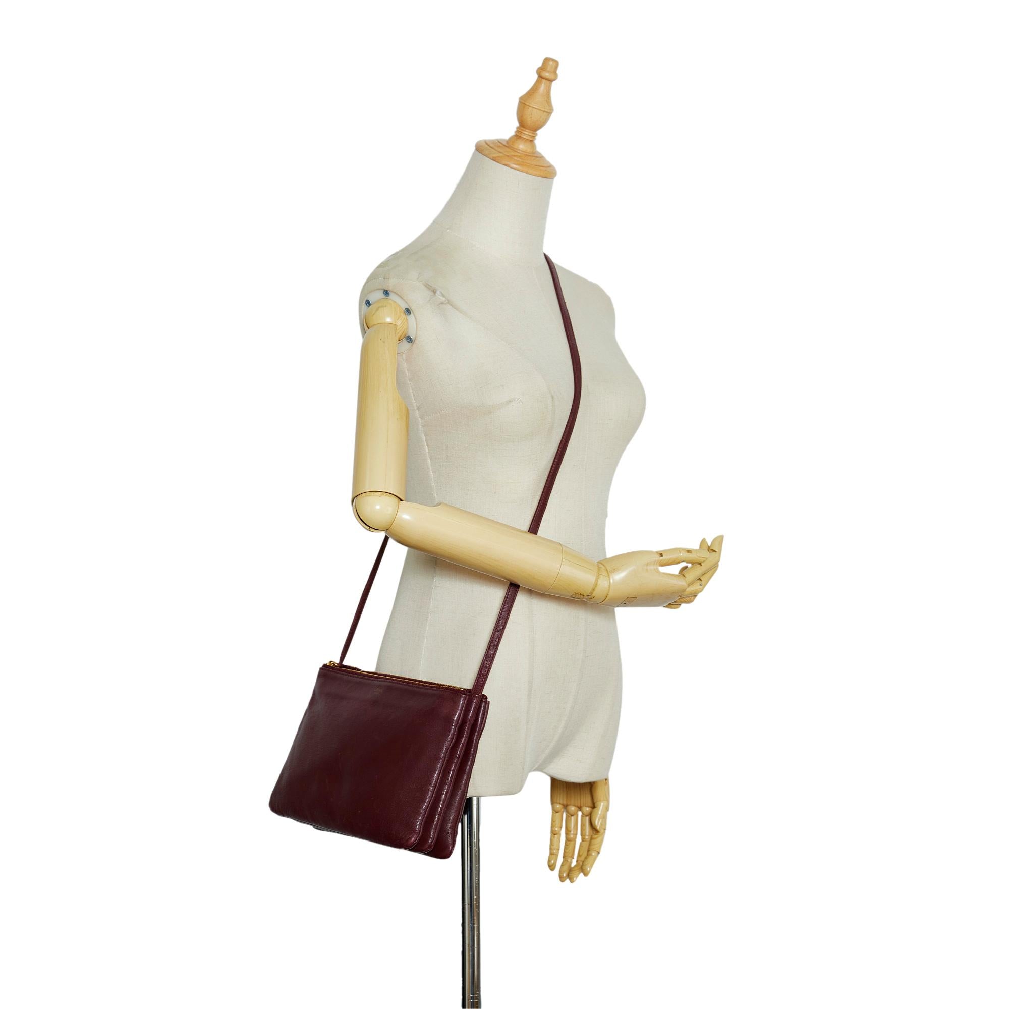 Celine Large Trio Crossbody Bag (SHG-at4tdZ)