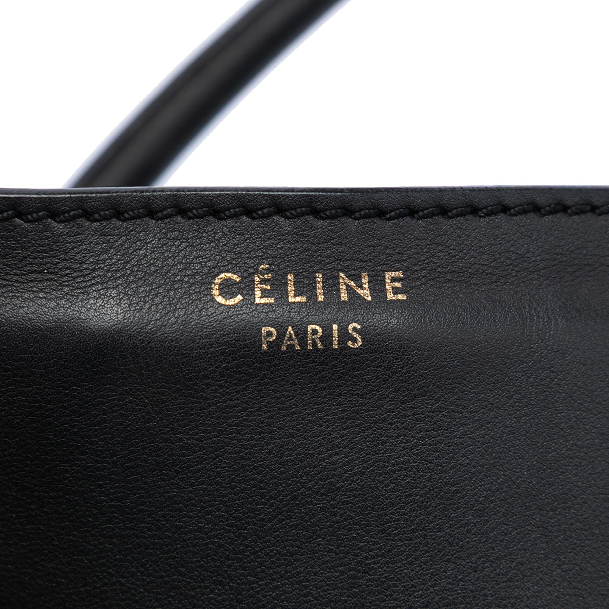 Celine Leather Envelope Luggage Tote