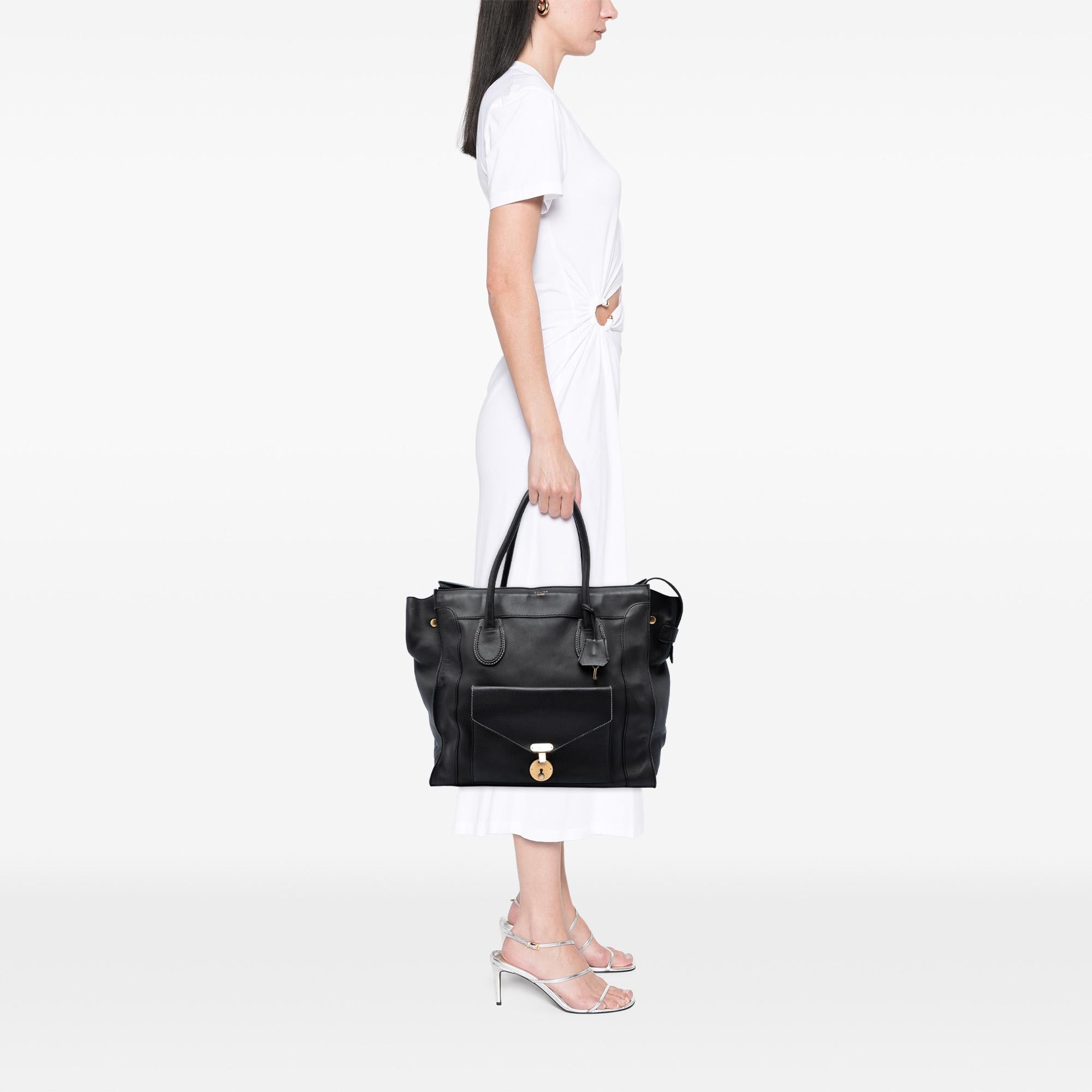 Celine Leather Envelope Luggage Tote