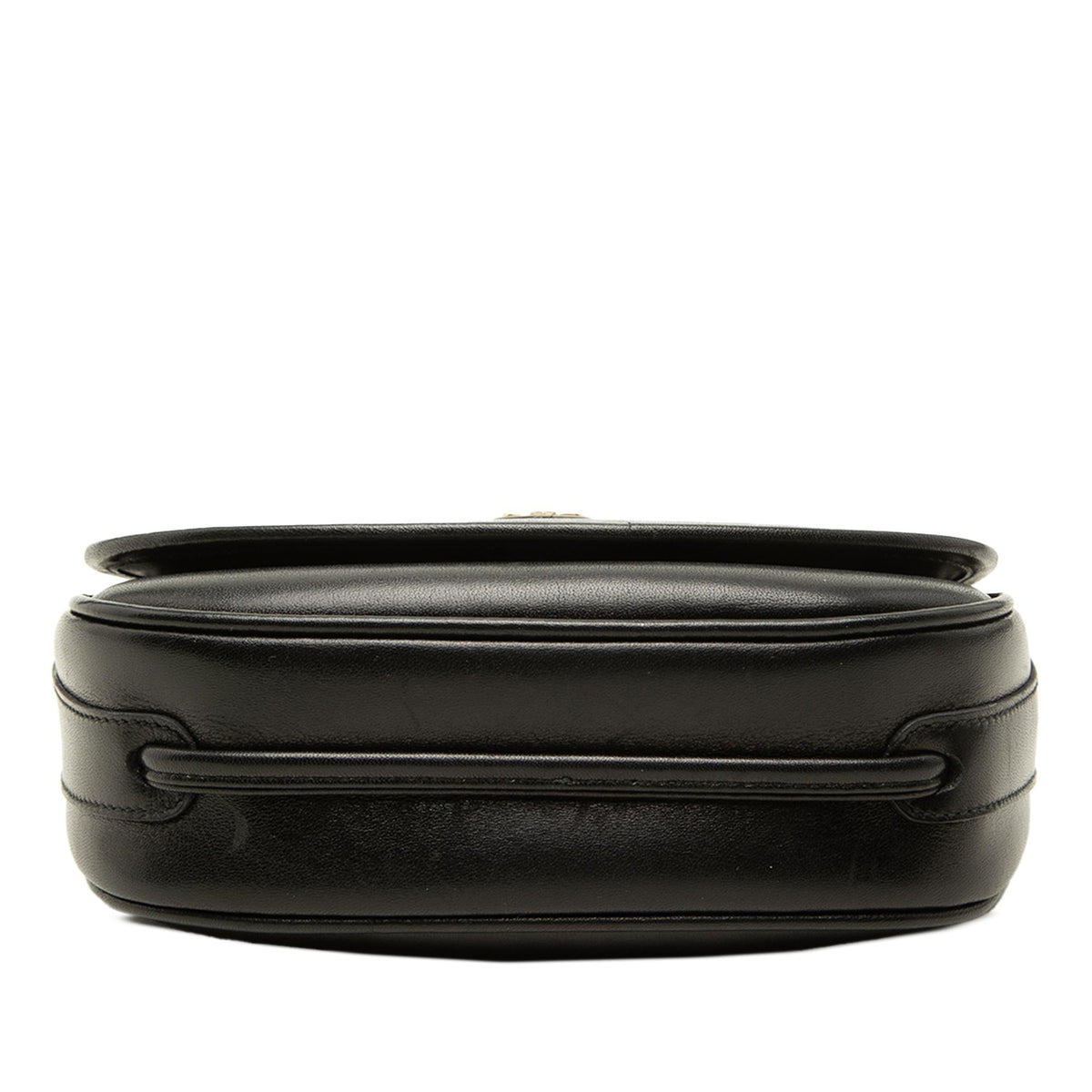 Celine Leather Macadam Flap Crossbody