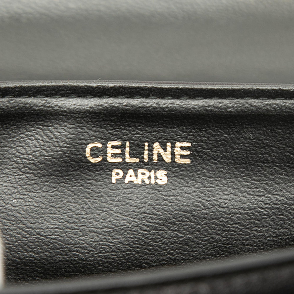 Celine Leather Macadam Flap Crossbody