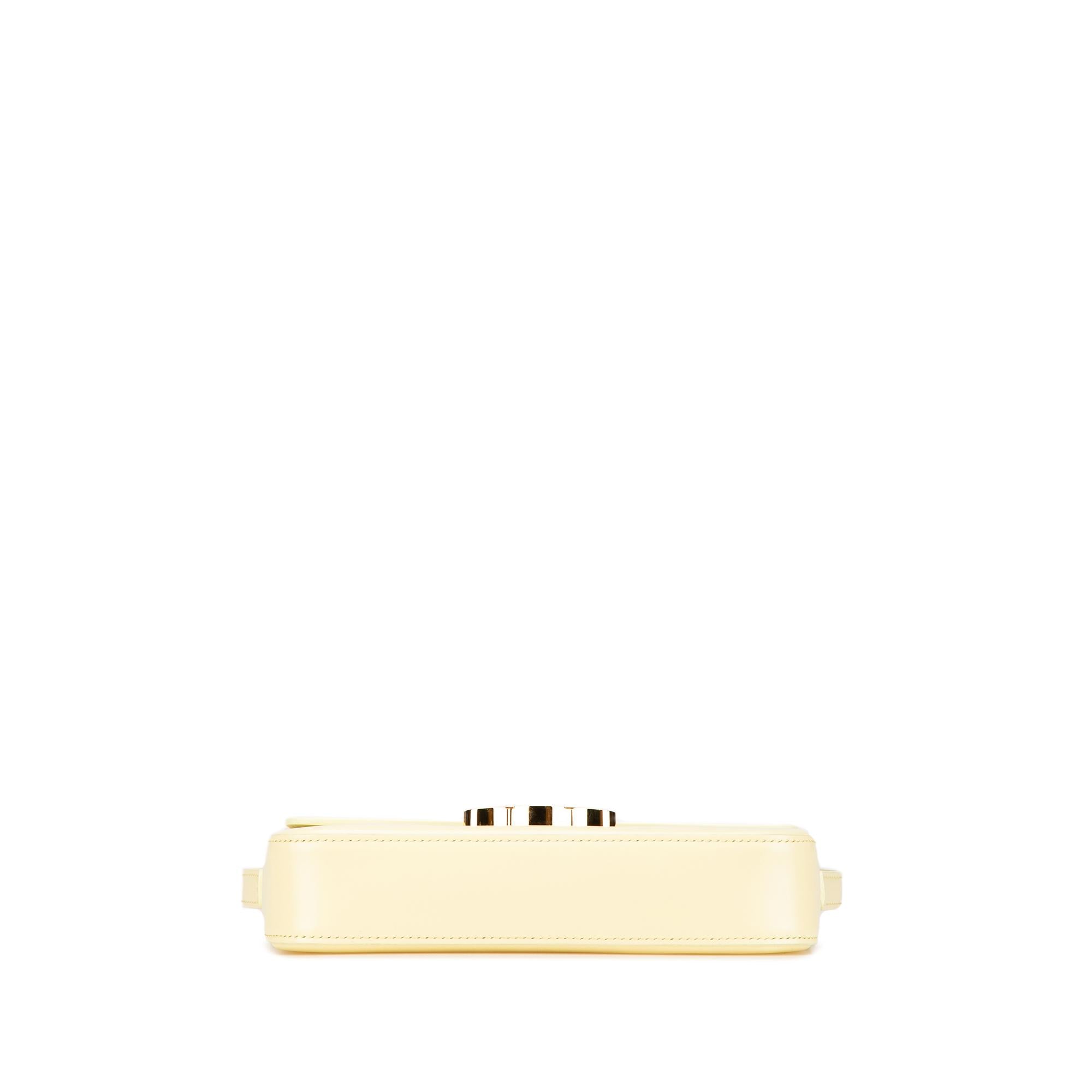 Celine Leather Triomphe Claude Shoulder Bag