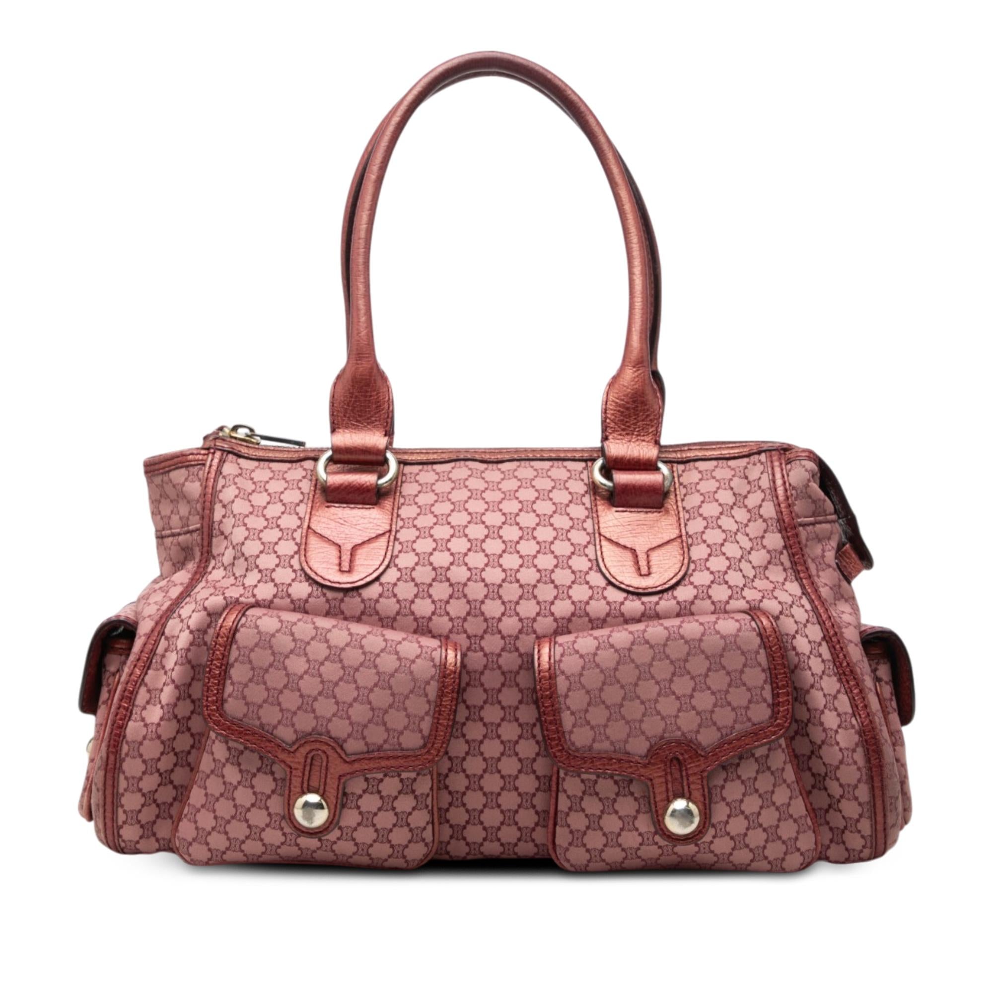 Celine Macadam Canvas Shoulder Bag