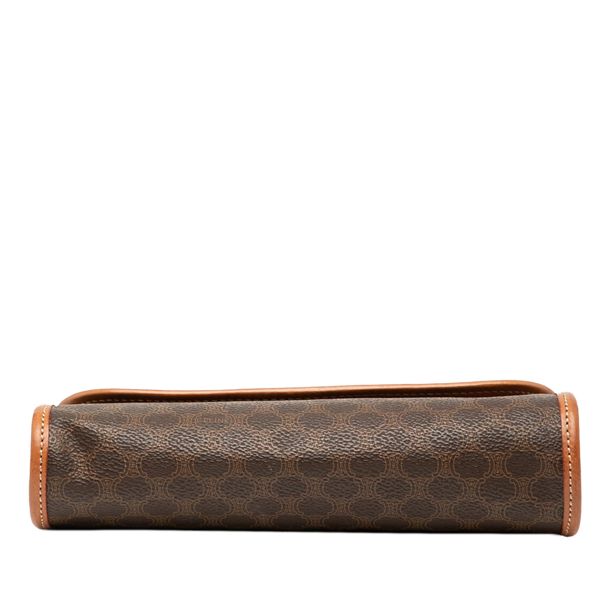 Celine Macadam Coated Canvas Clutch