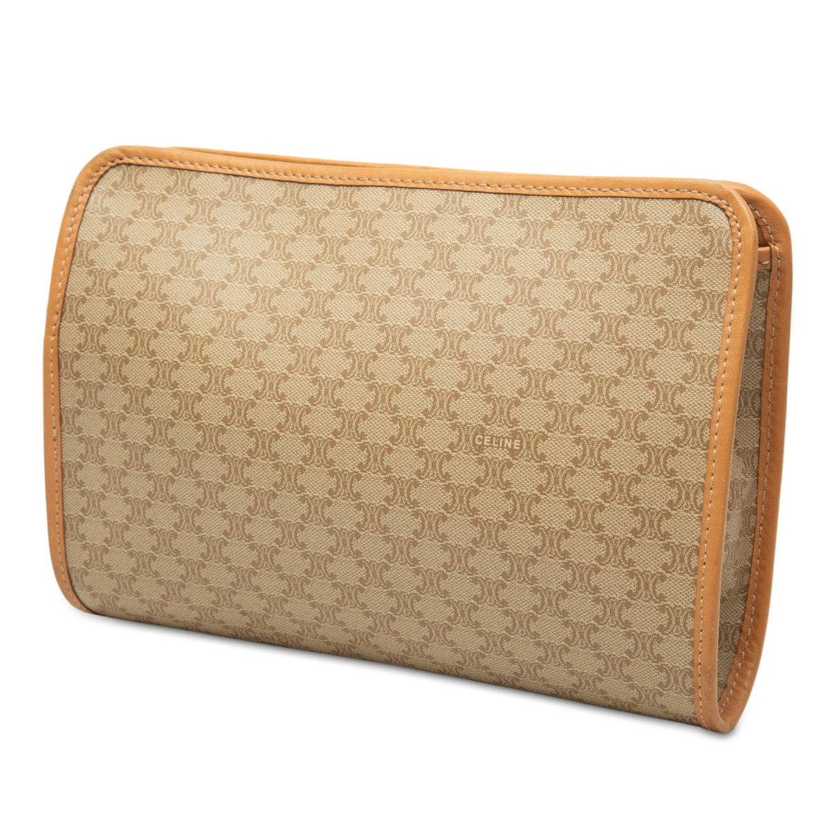 Celine Macadam Coated Canvas Clutch