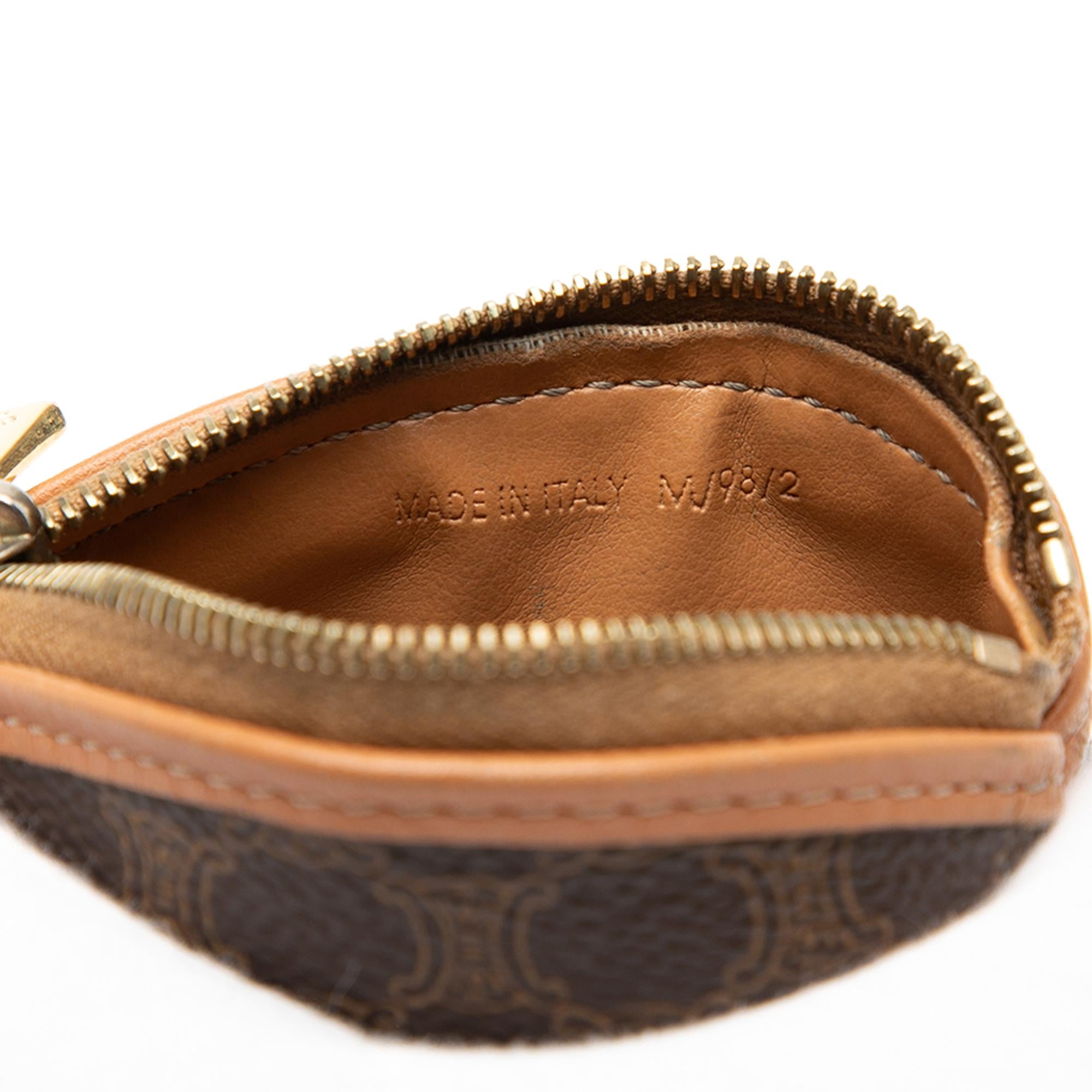 Celine Macadam Coated Canvas Coin Pouch