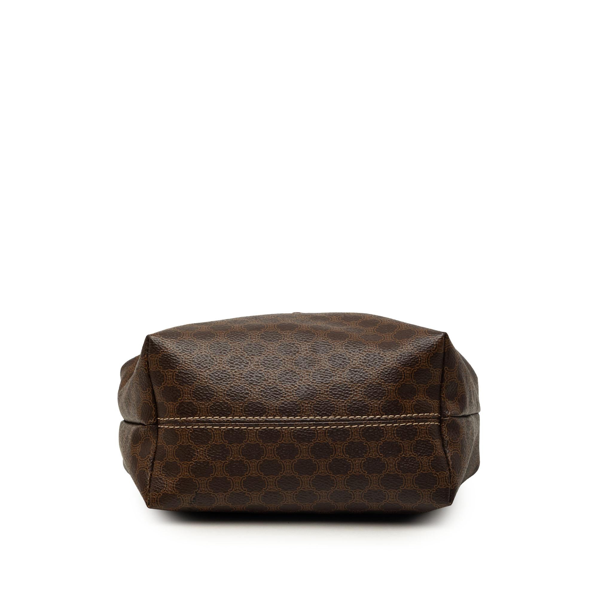 Celine Macadam Coated Canvas Handbag