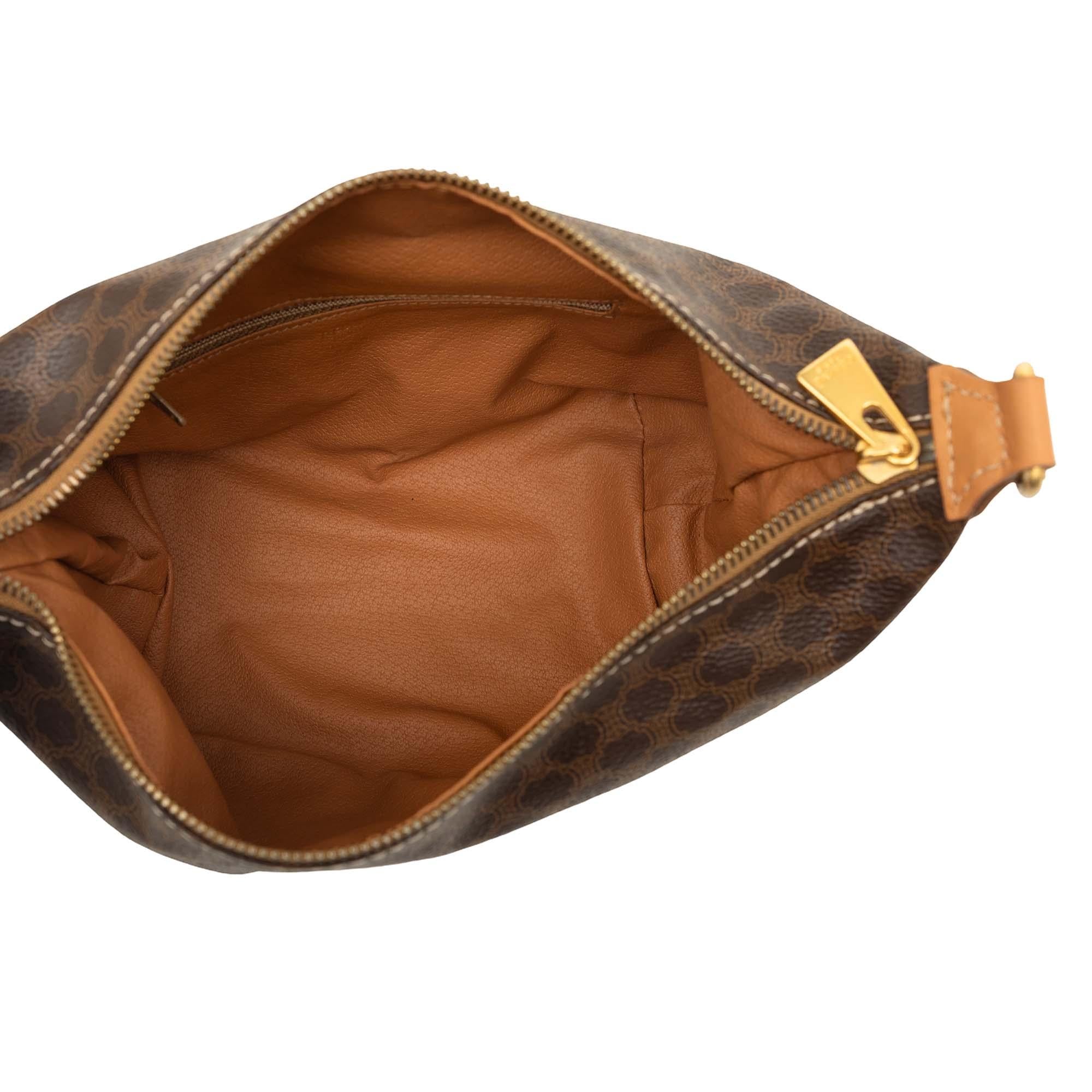Celine Macadam Coated Canvas Handbag