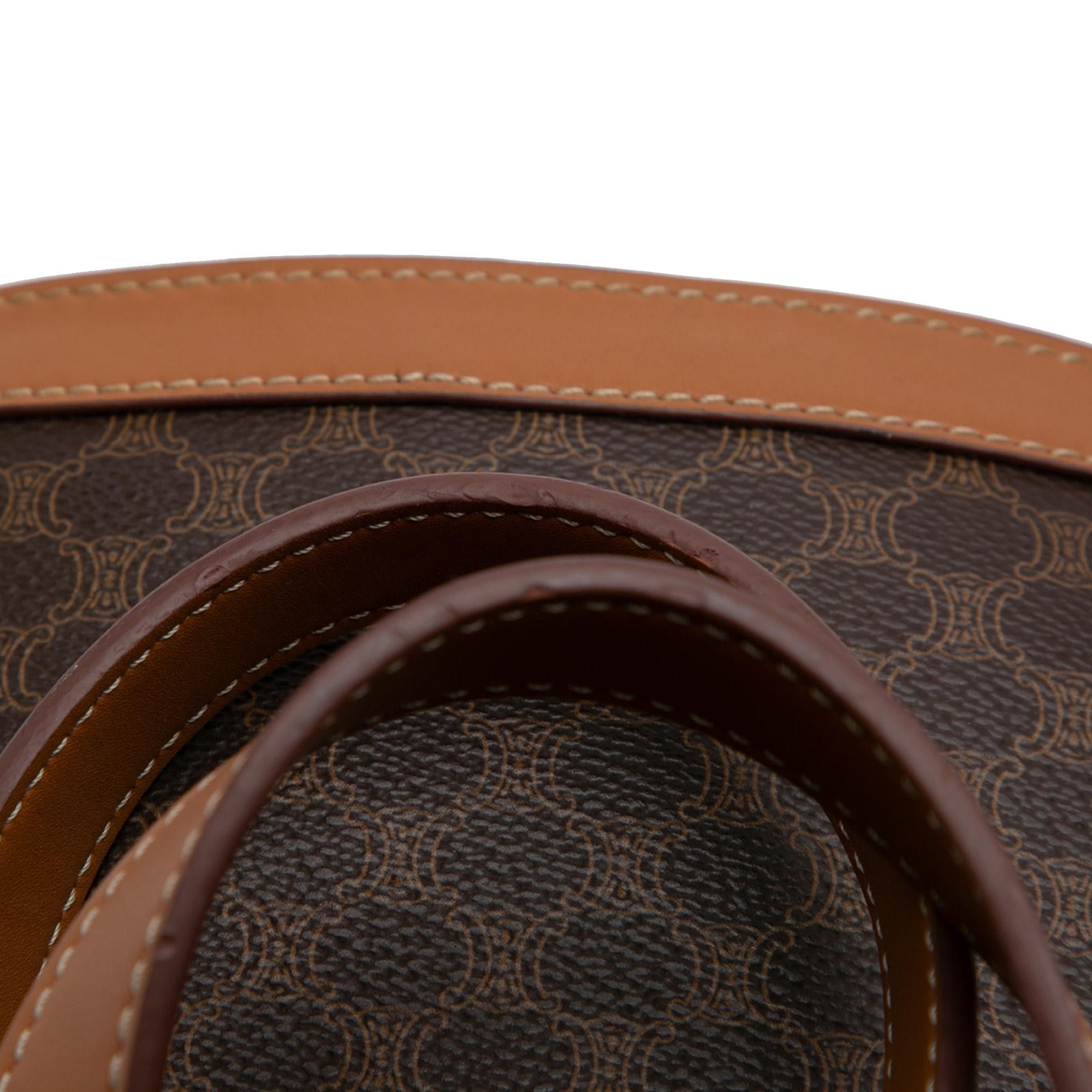 Celine Macadam Coated Canvas Shoulder Bag