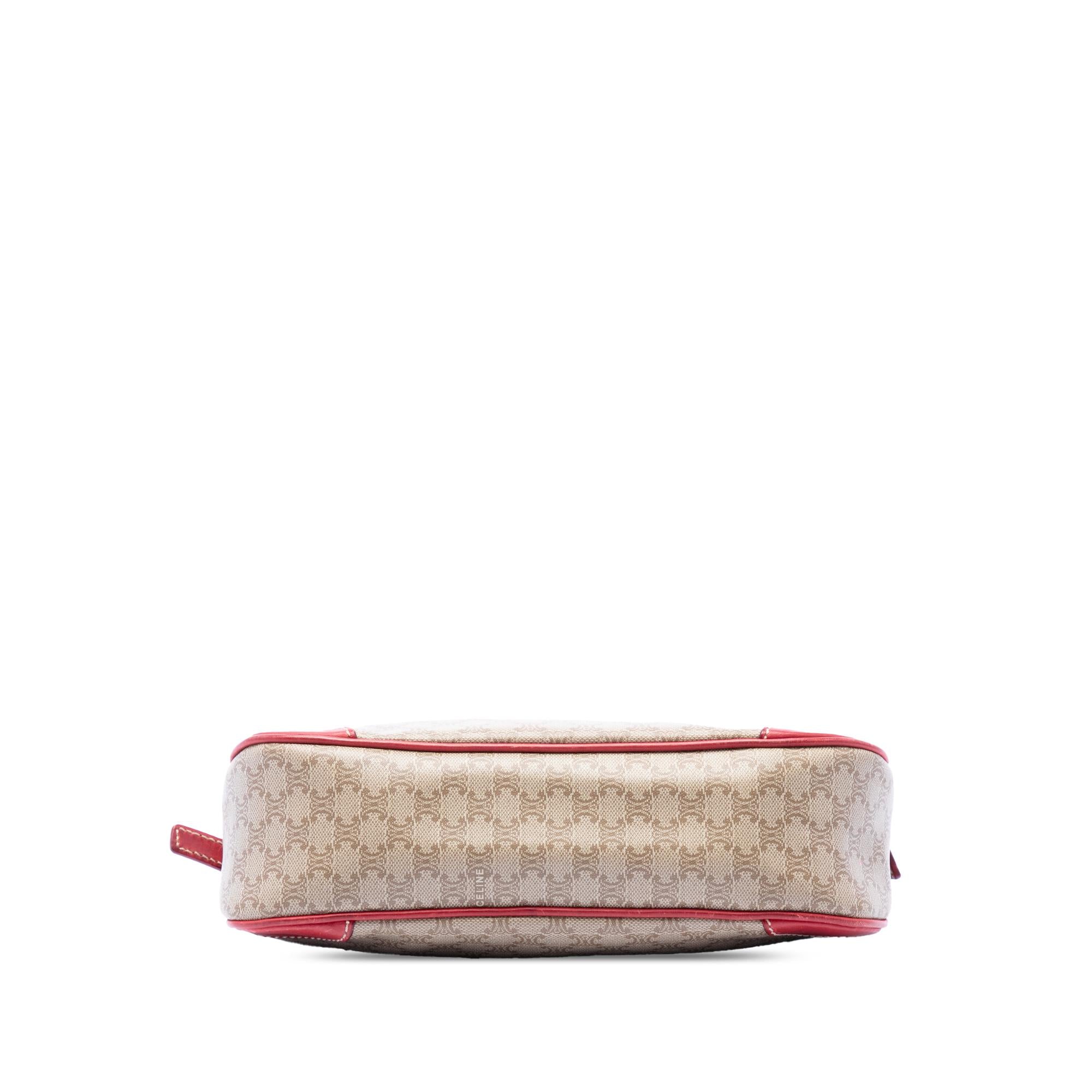 Celine Macadam Coated Canvas Shoulder Bag