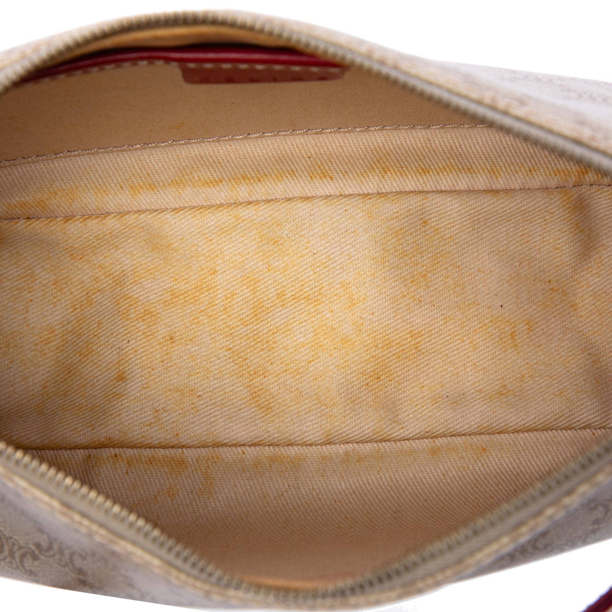 Celine Macadam Coated Canvas Shoulder Bag