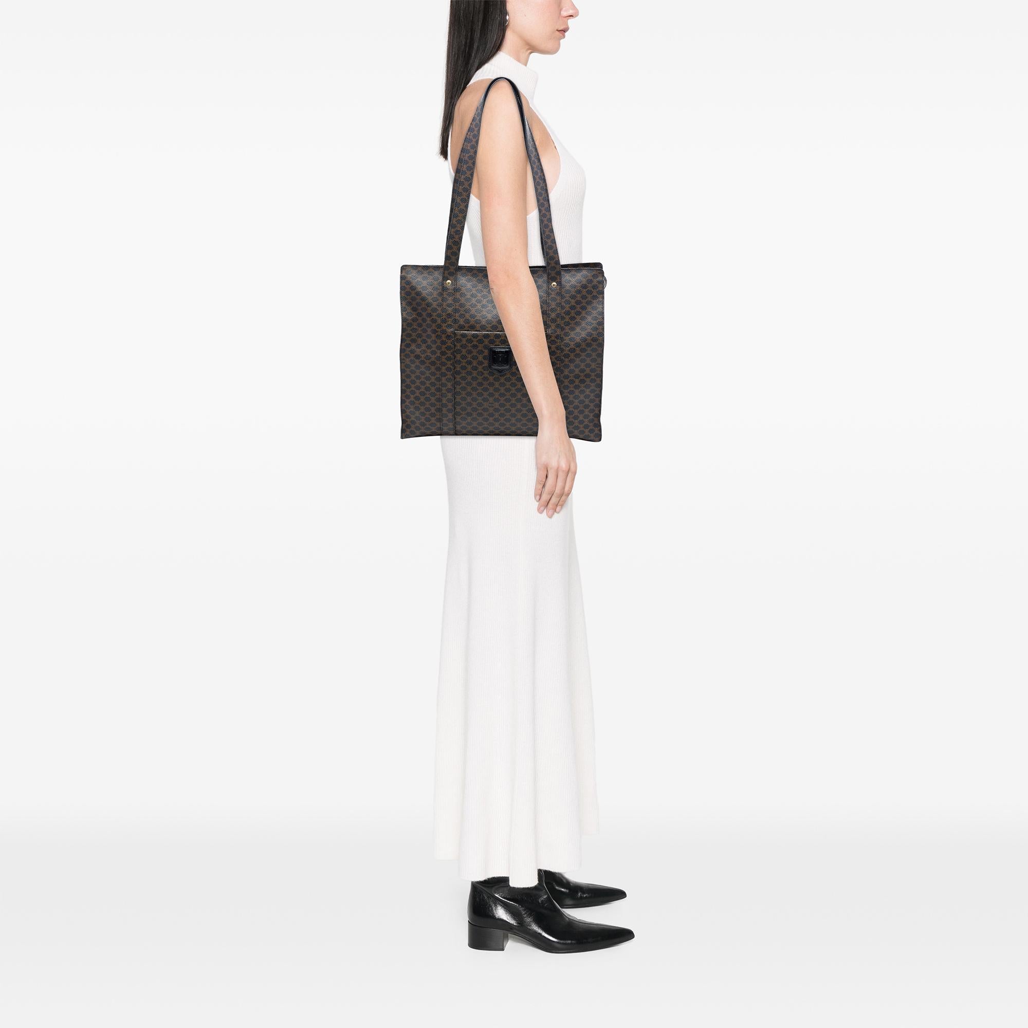 Celine Macadam Coated Canvas Tote