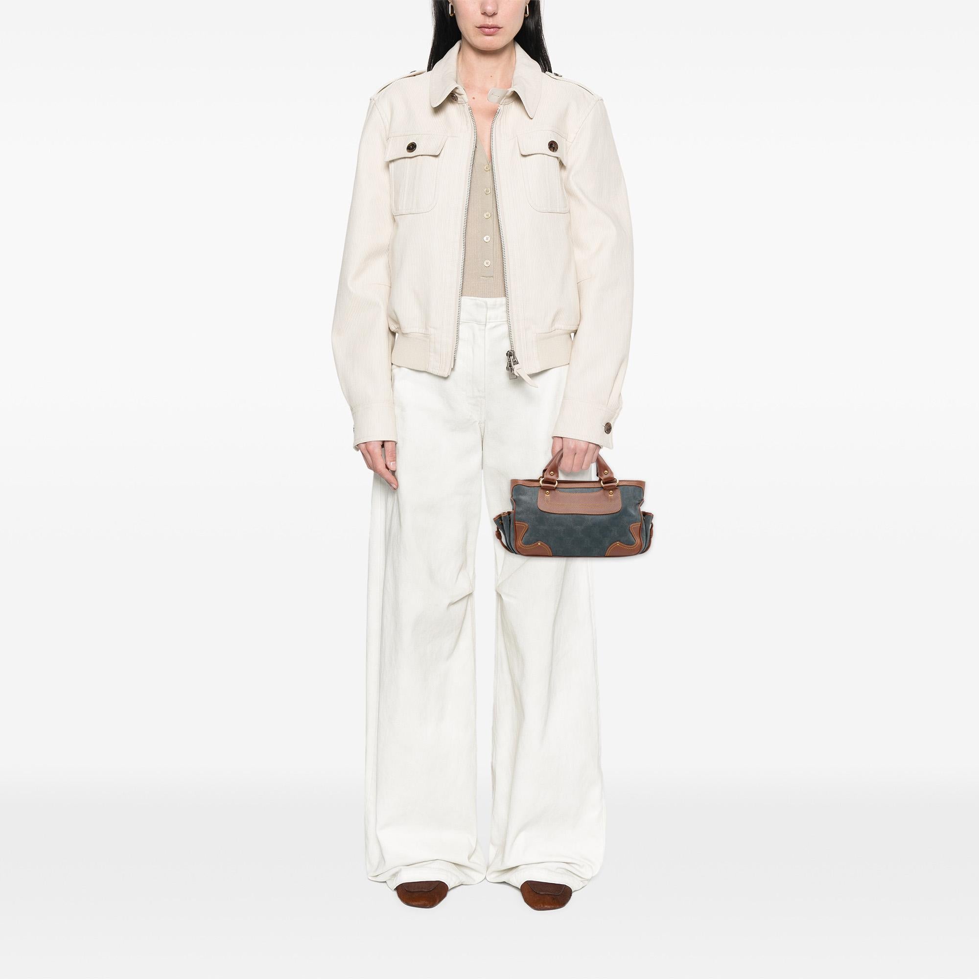 Celine Macadam Denim Boogie Handbag