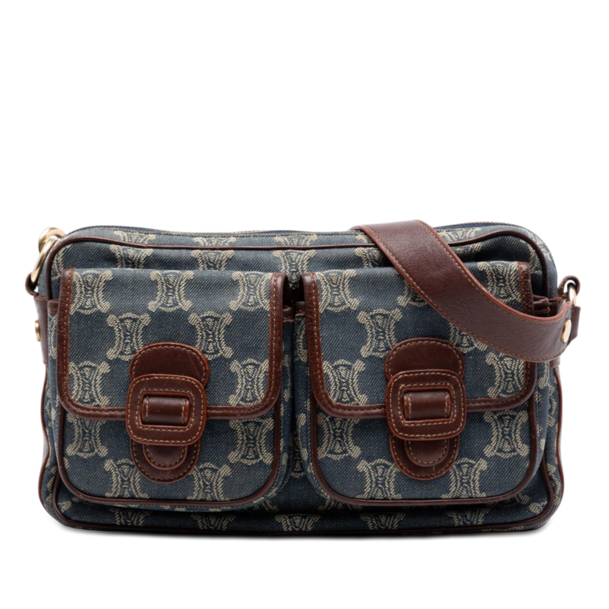 Celine Macadam Denim Pocket Crossbody
