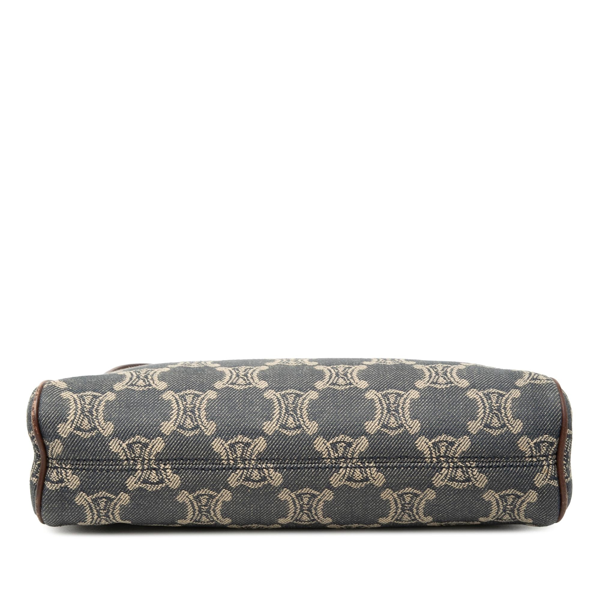 Celine Macadam Denim Shoulder Bag