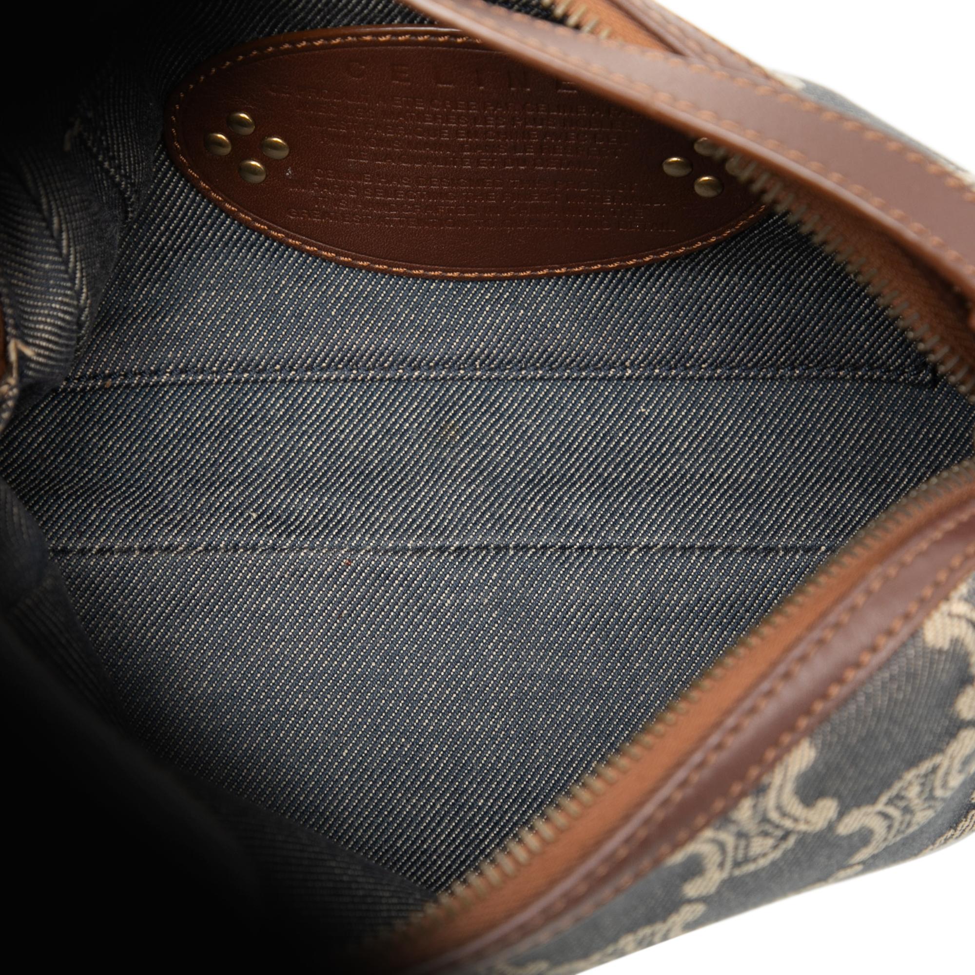 Celine Macadam Denim Shoulder Bag