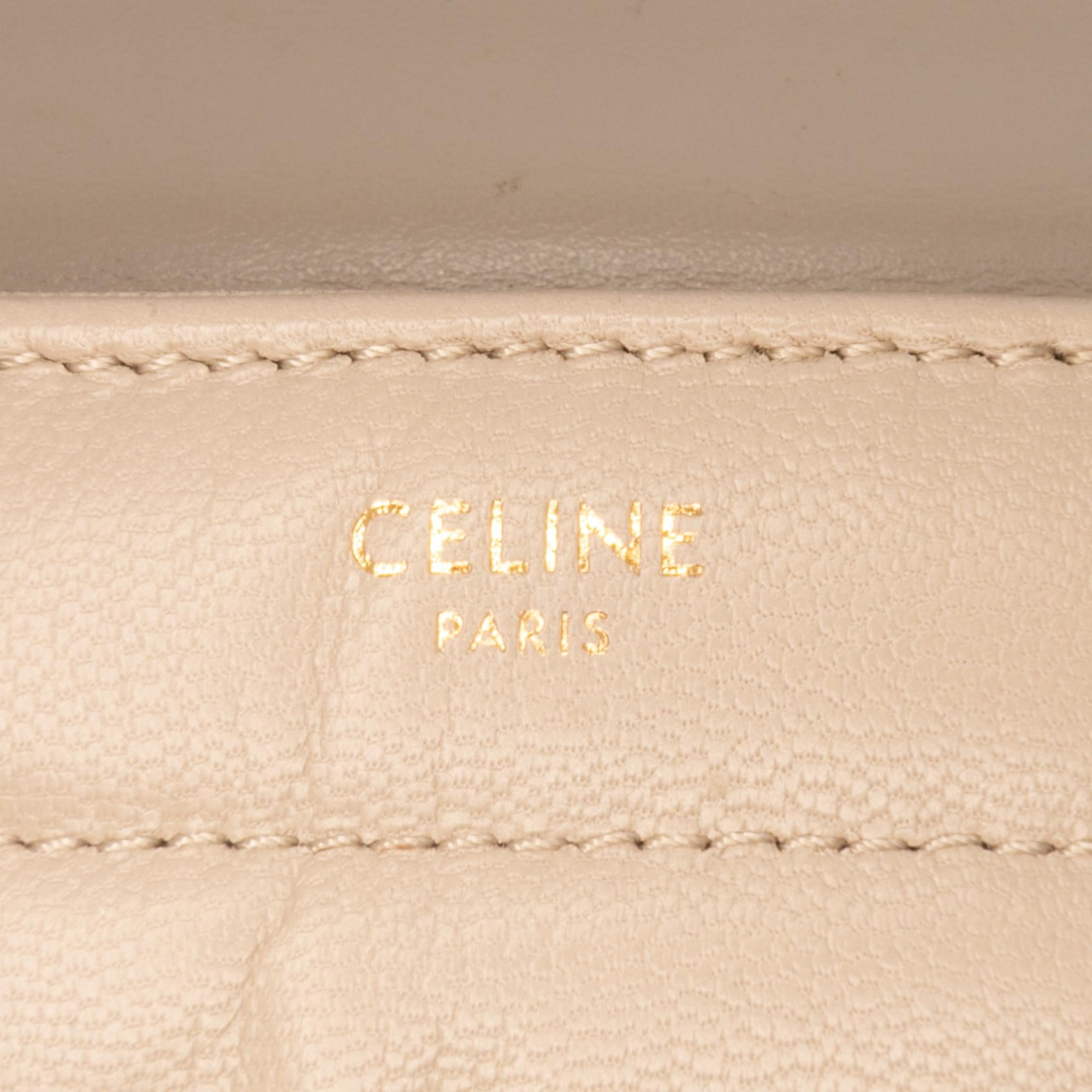 Celine Matelasse Goatskin Monochrome Chain Shoulder Bag