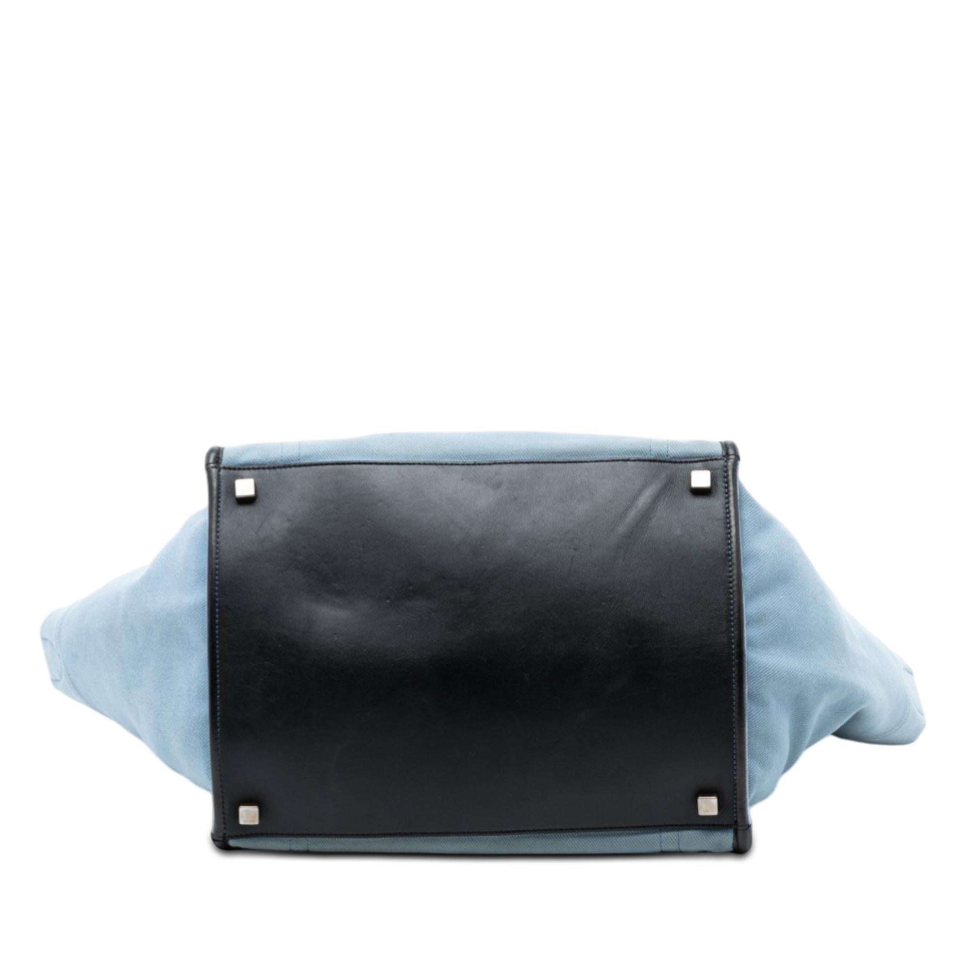 Celine Medium Denim Phantom Luggage Tote