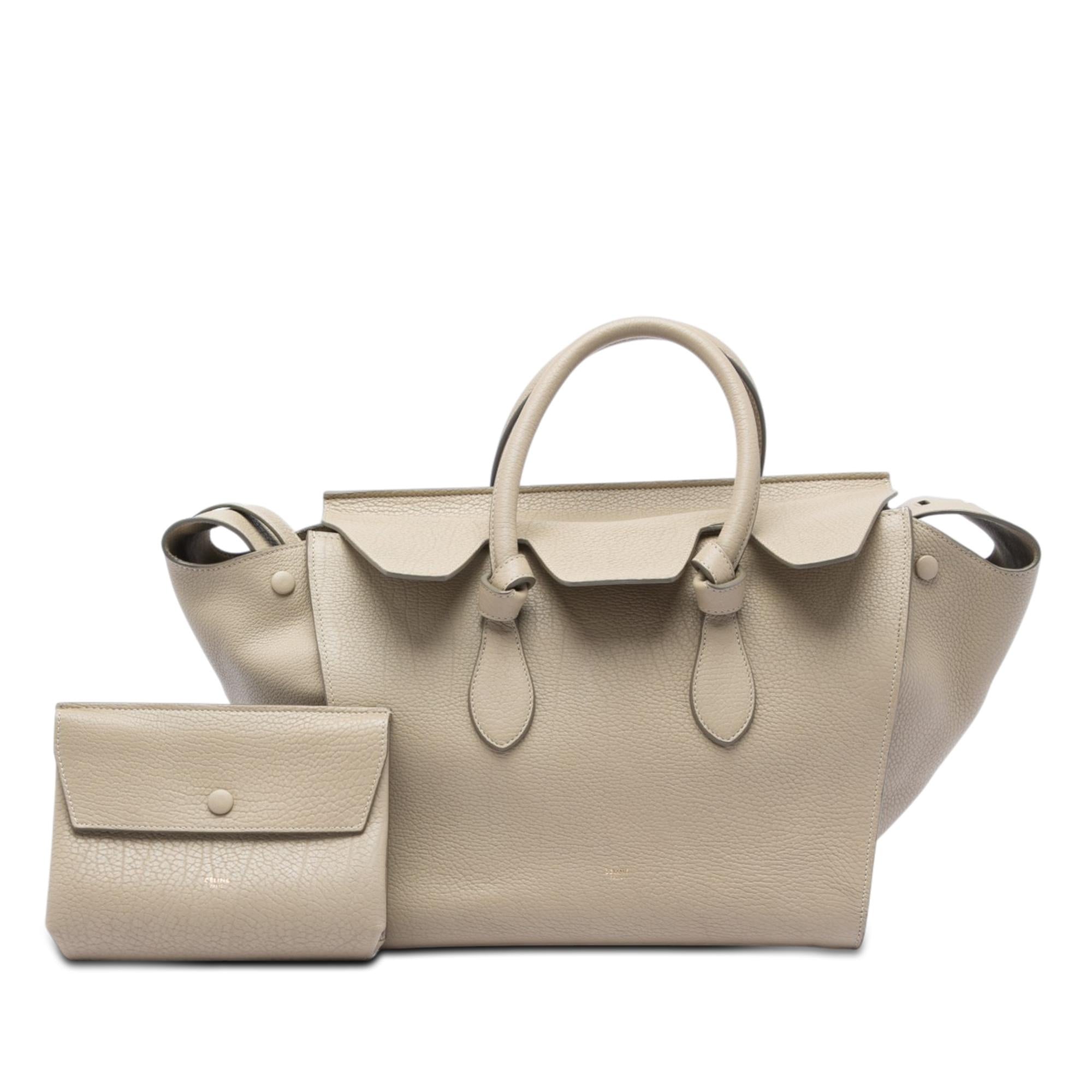Celine Medium Grained Calfskin Tie Knot Tote