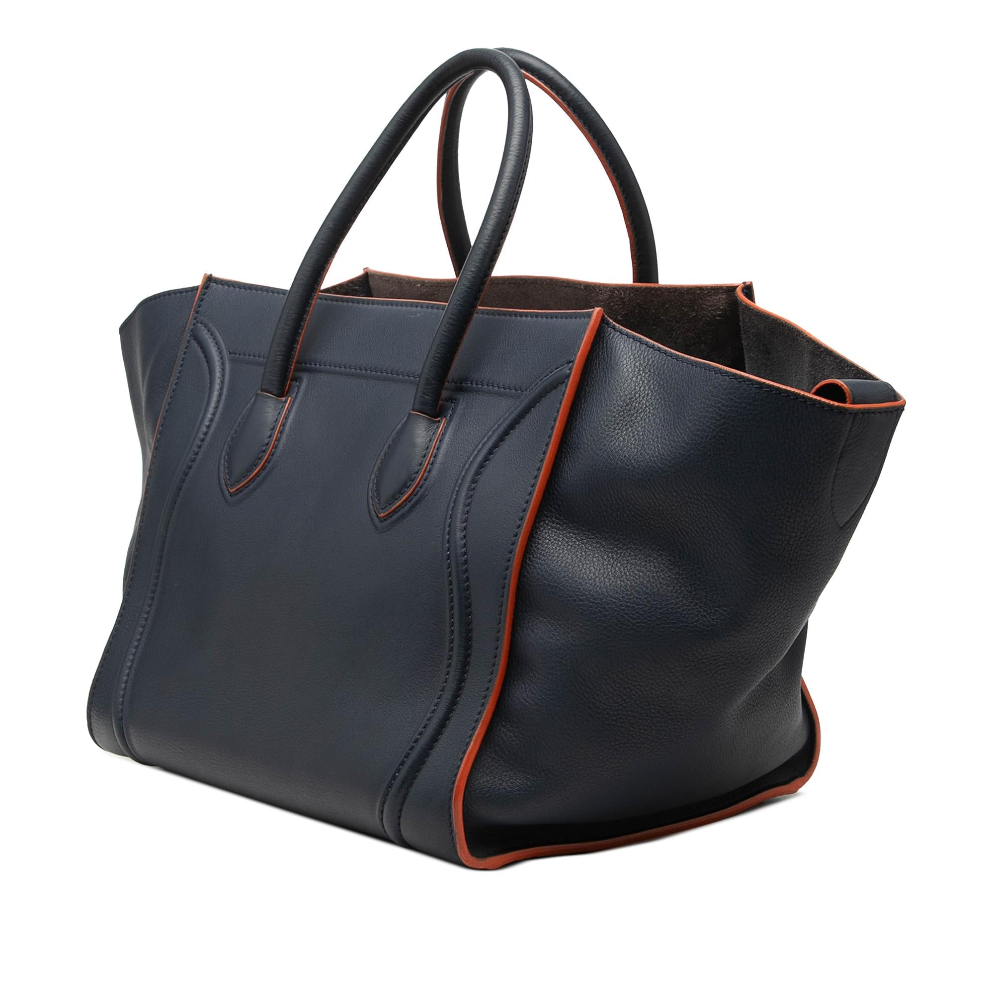 Celine Medium Leather Phantom Luggage Tote