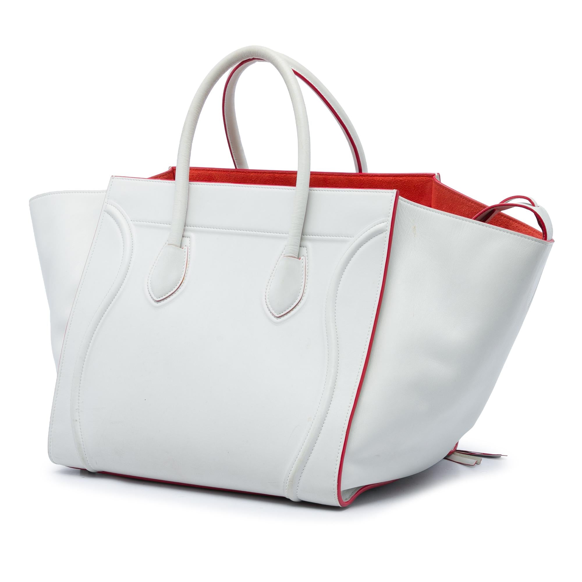 Celine Medium Leather Phantom Luggage Tote