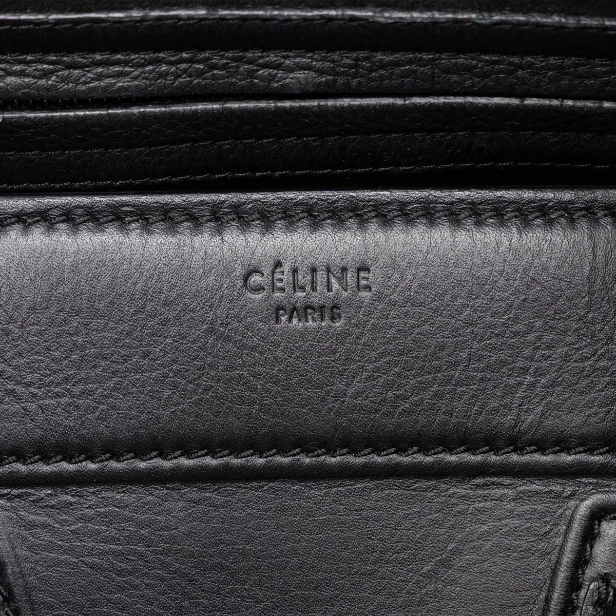 Celine Medium Leather Phantom Luggage Tote