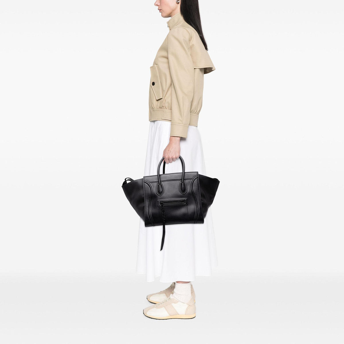 Celine Medium Leather Phantom Luggage Tote