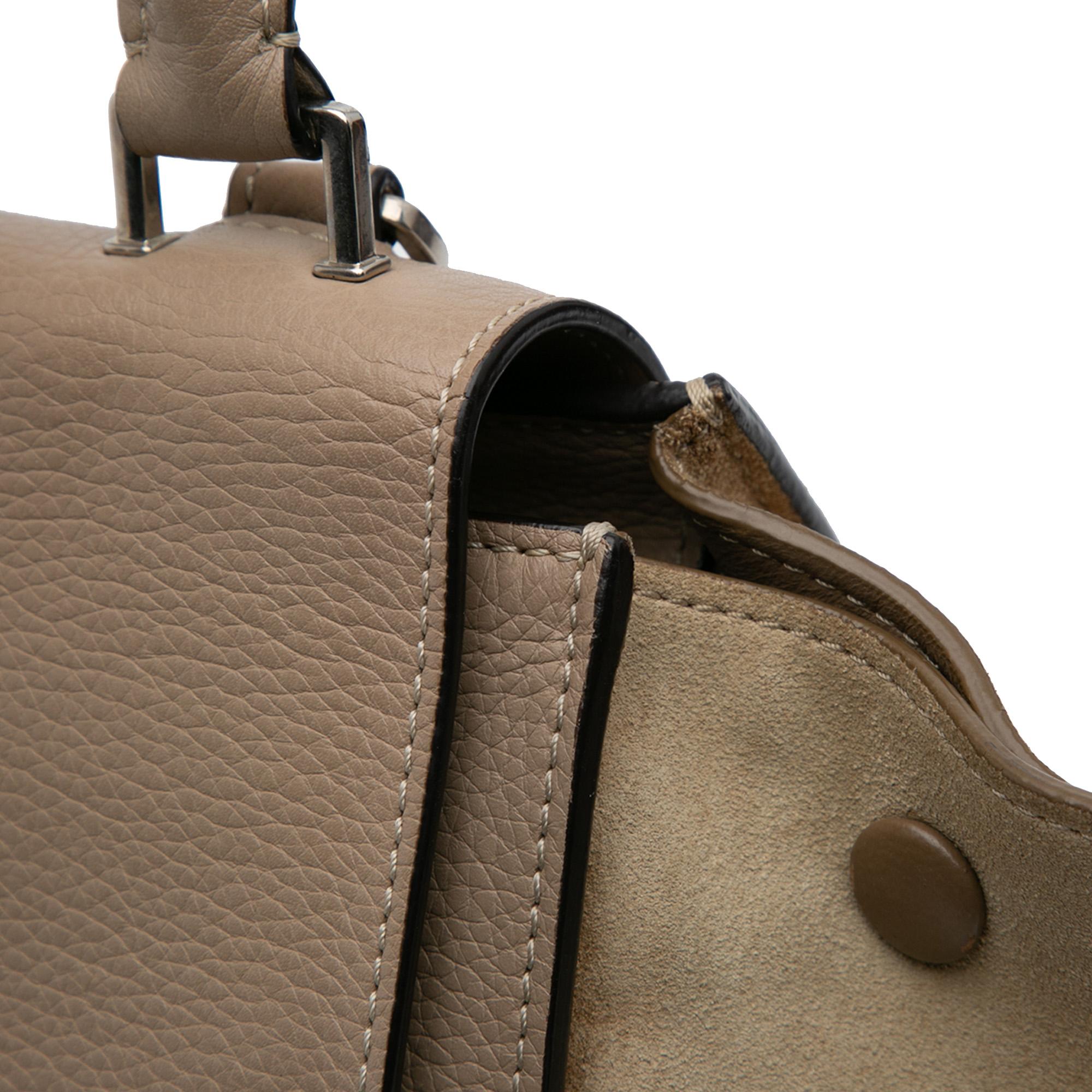 Celine Medium Leather Trapeze Satchel