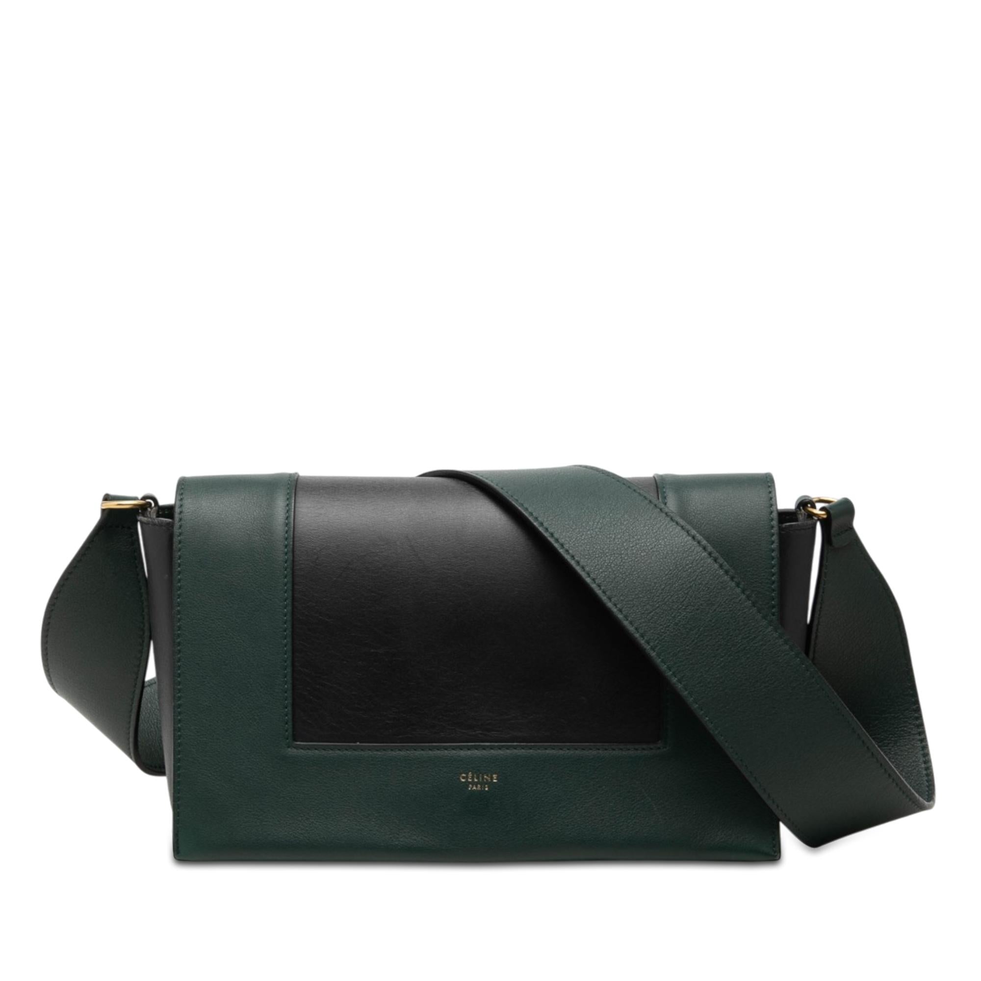 Celine Medium Shiny Smooth Calfskin Frame Shoulder Bag