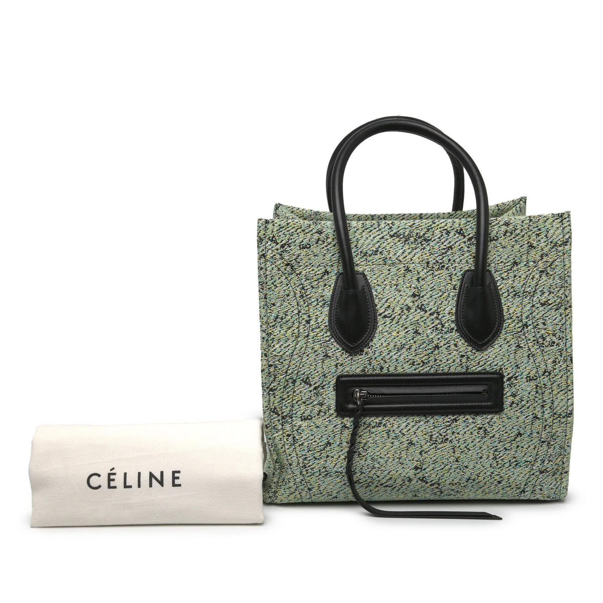 Celine Medium Tweed Phantom Luggage Tote