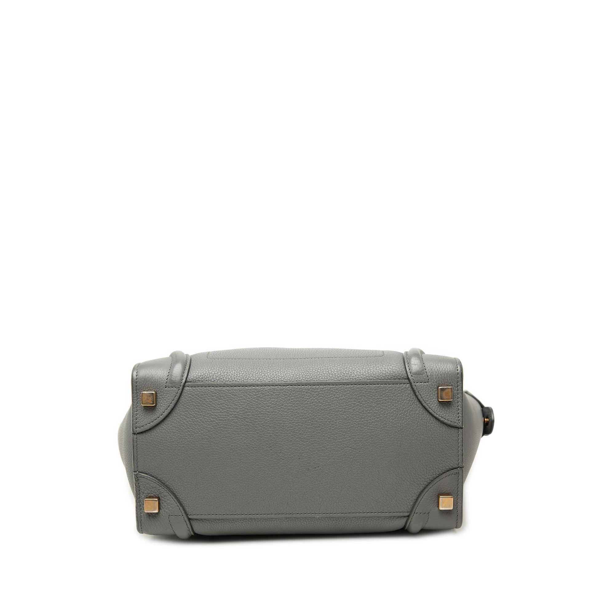 Celine Micro Calfskin Luggage Tote