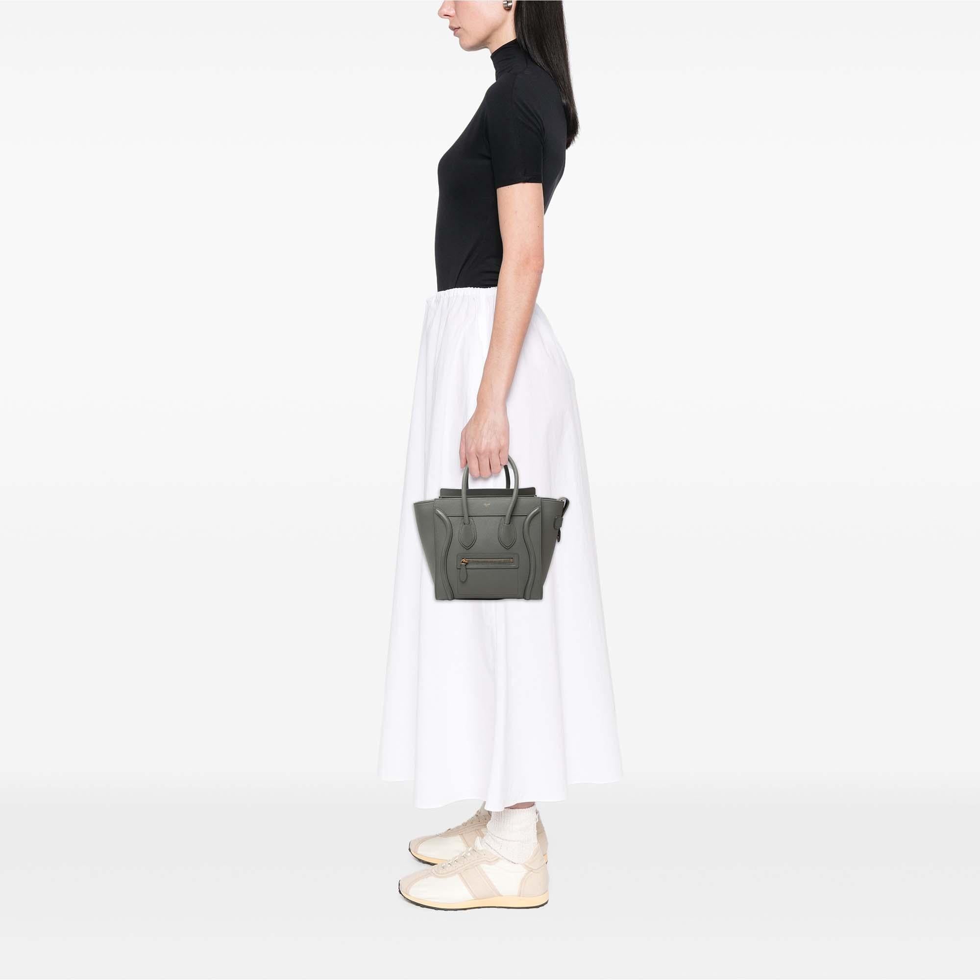 Celine Micro Calfskin Luggage Tote