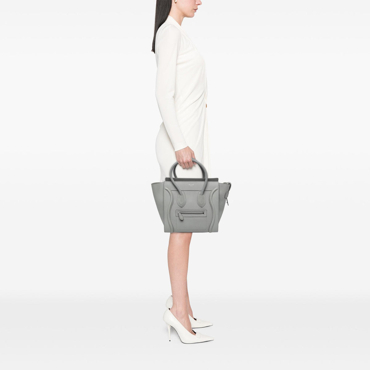 Celine Micro Calfskin Luggage Tote