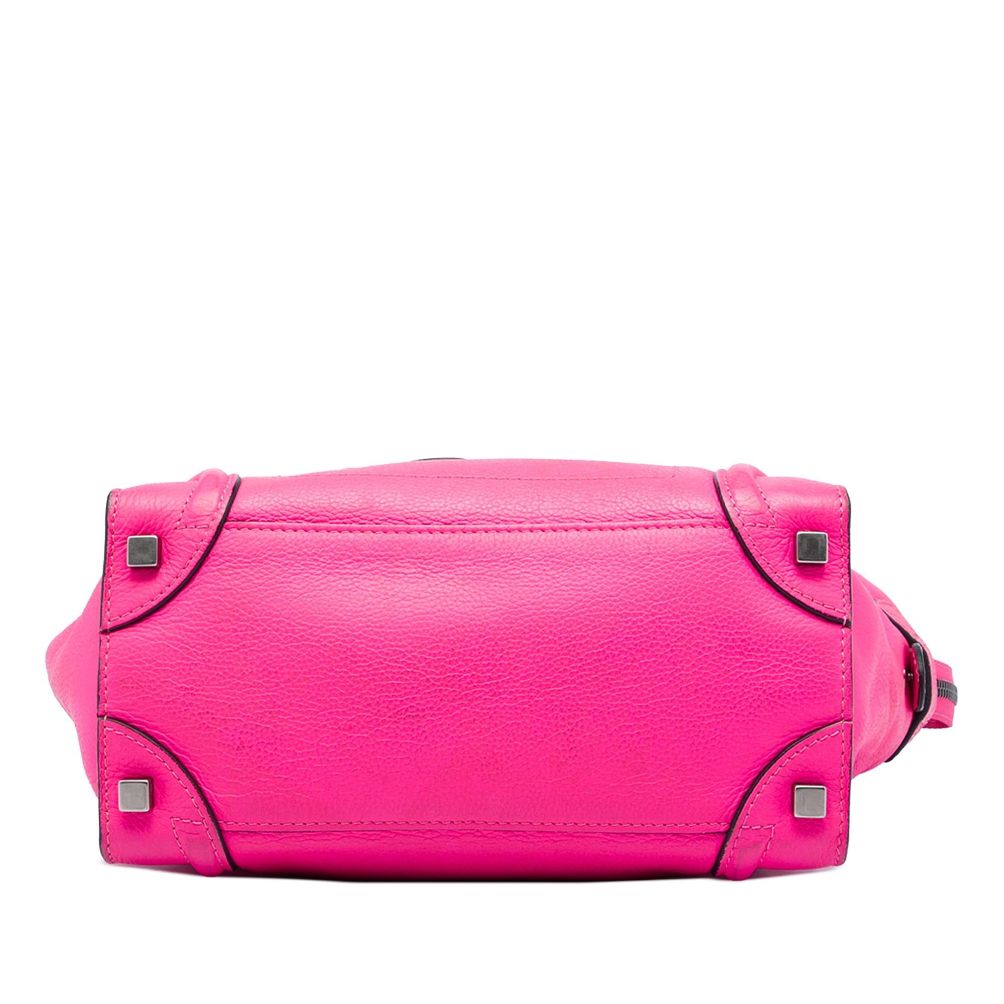 Celine Micro Drummed Calfskin Luggage Tote