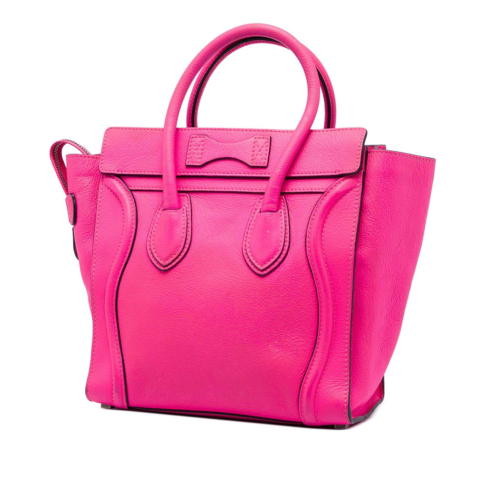Celine Micro Drummed Calfskin Luggage Tote