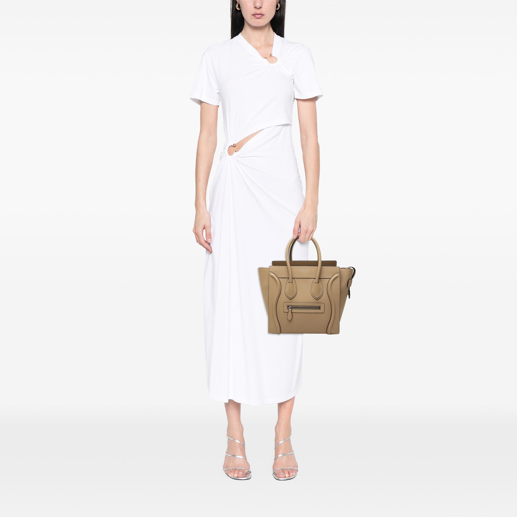 Celine Micro Drummed Calfskin Luggage Tote