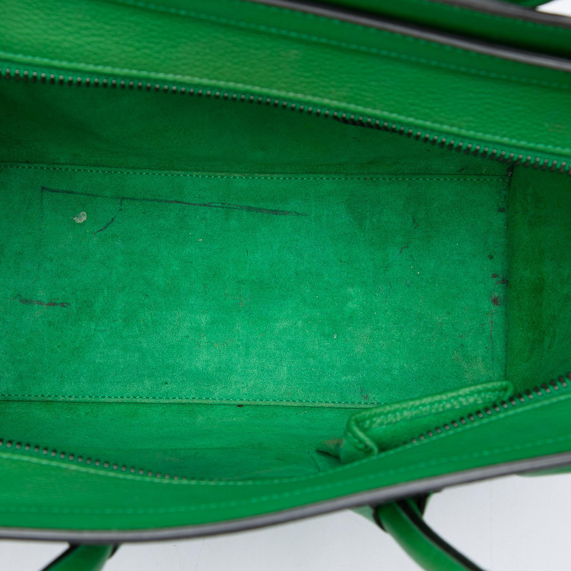 Celine Micro Drummed Calfskin Luggage Tote