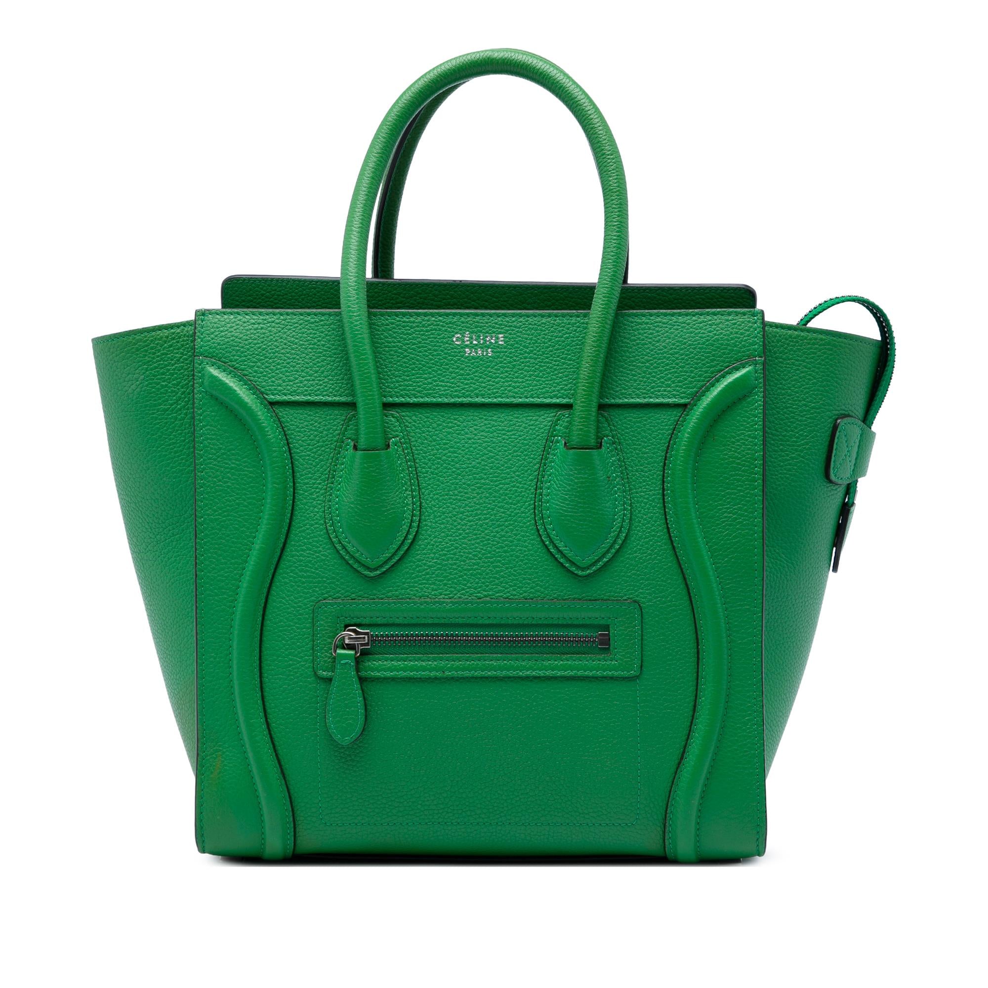 Celine Micro Drummed Calfskin Luggage Tote