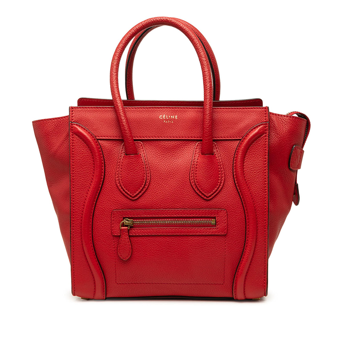 Celine Micro Drummed Calfskin Luggage Tote