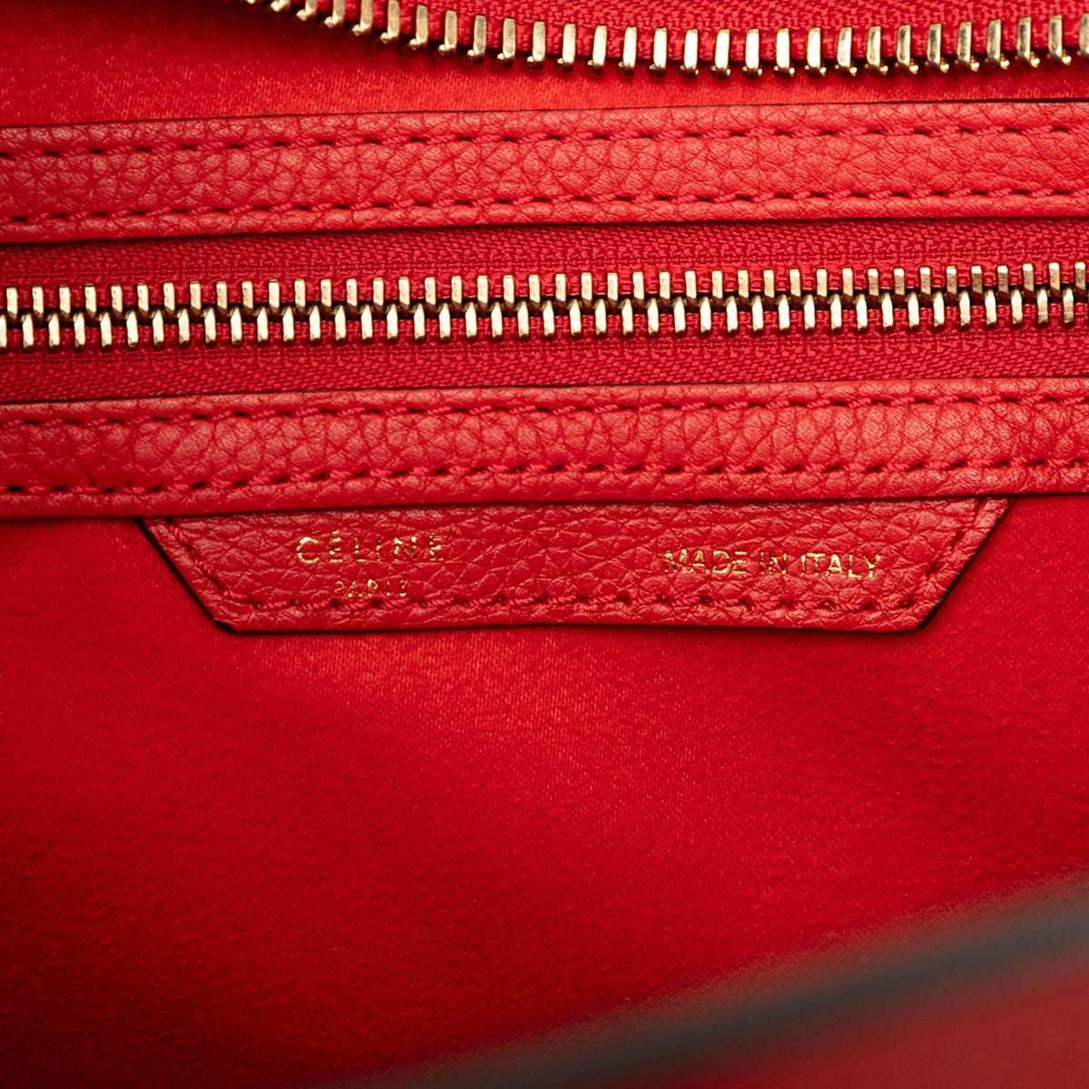 Celine Micro Drummed Calfskin Luggage Tote