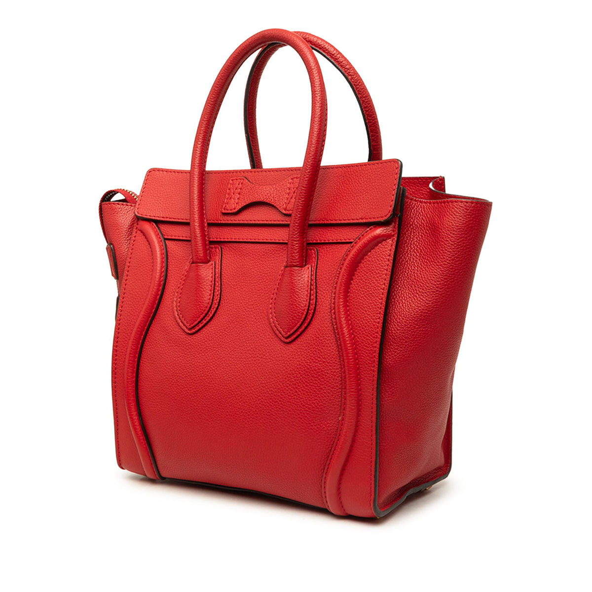 Celine Micro Drummed Calfskin Luggage Tote